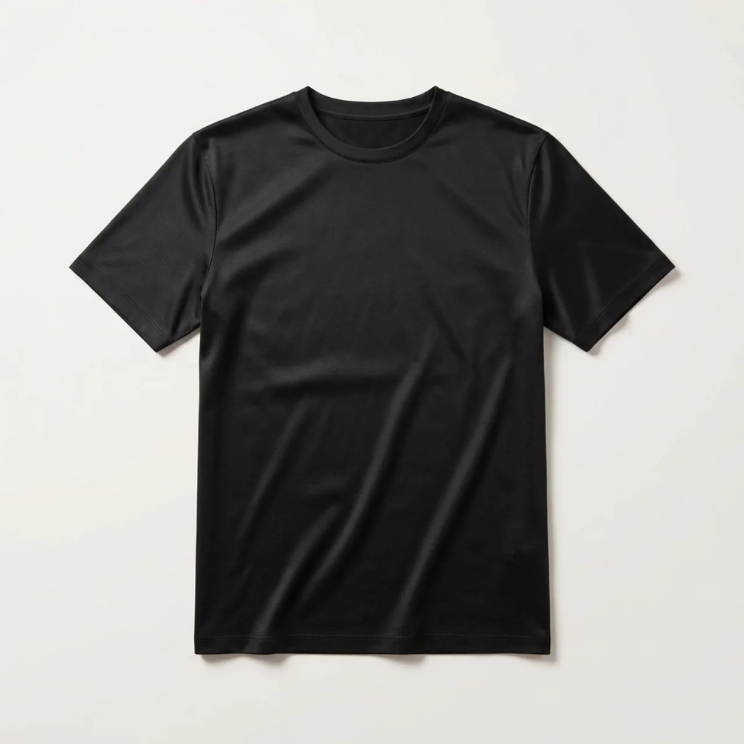 Verona Soft Lustre Tee Black