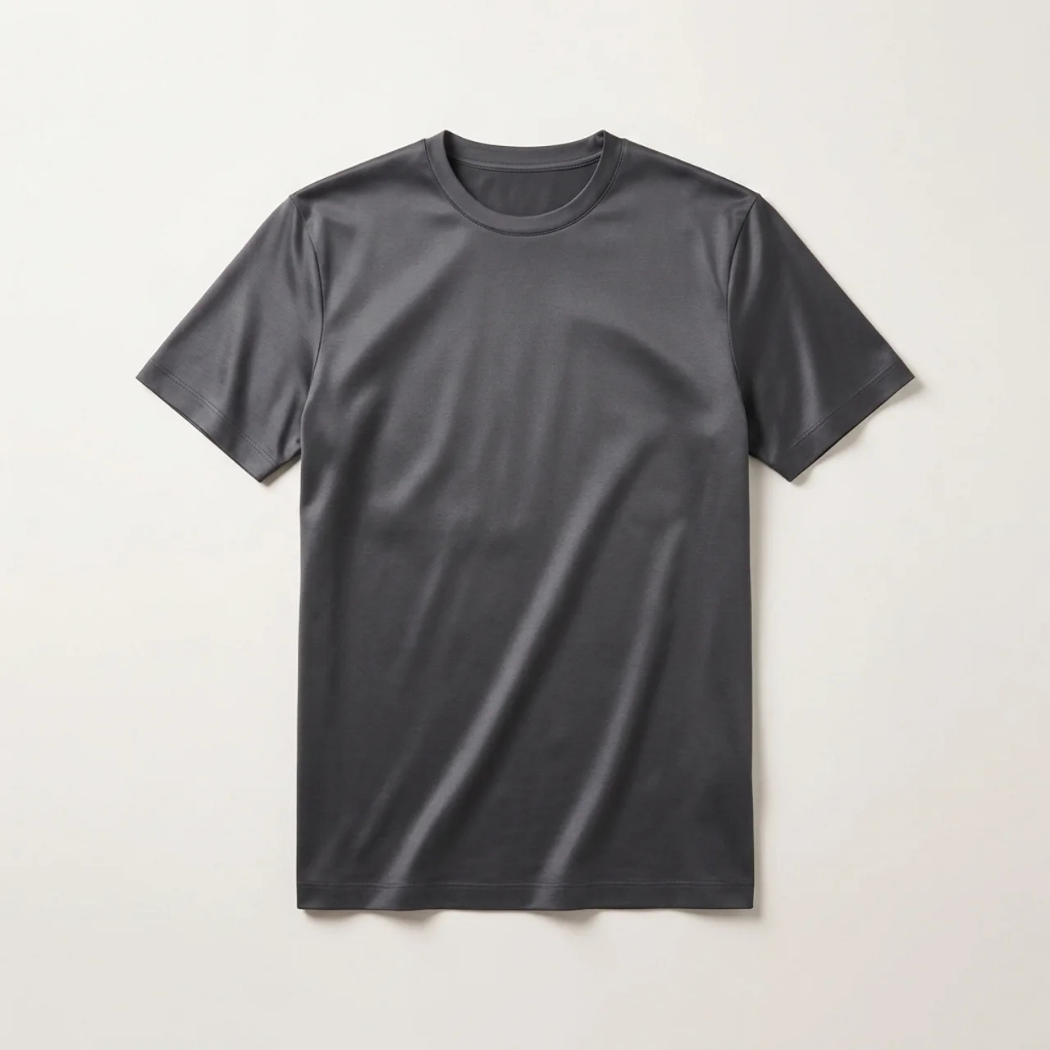 Verona Soft Lustre Tee Dark Grey