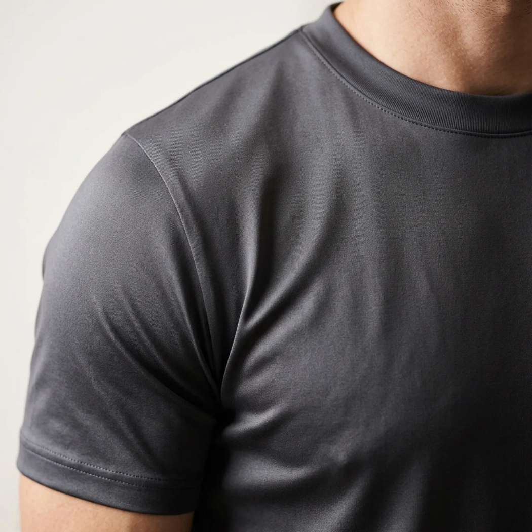 Verona Soft Lustre Tee Dark Grey