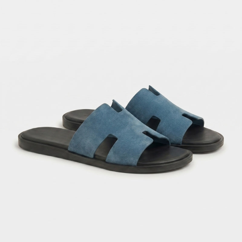 Monaco Slide Suede Slate