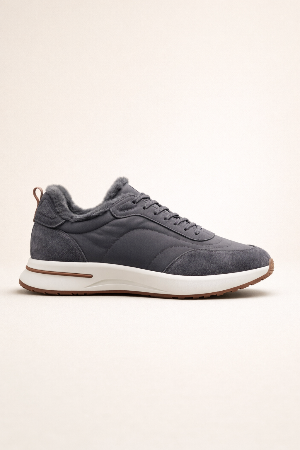 Palazzo Runner Shearling Dark Grey