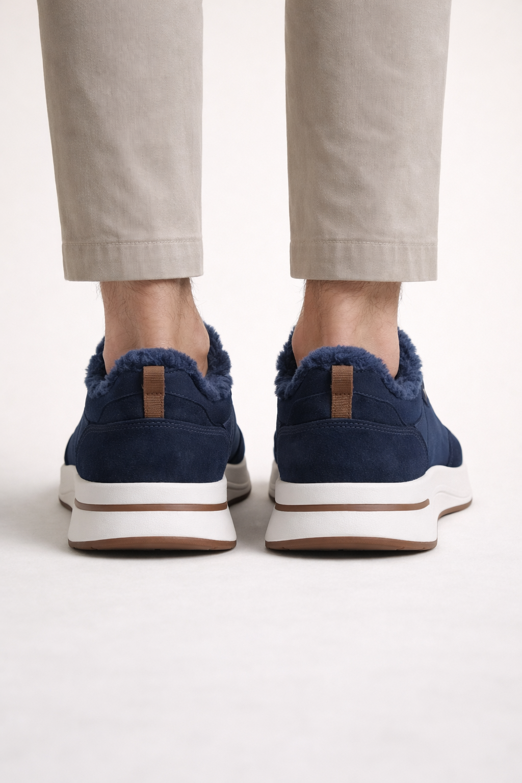 Palazzo Runner Shearling Navy Blue