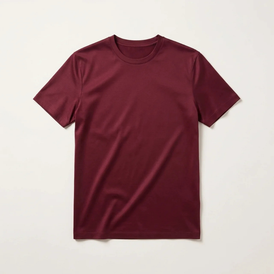 Verona Soft Lustre Tee Burgundy