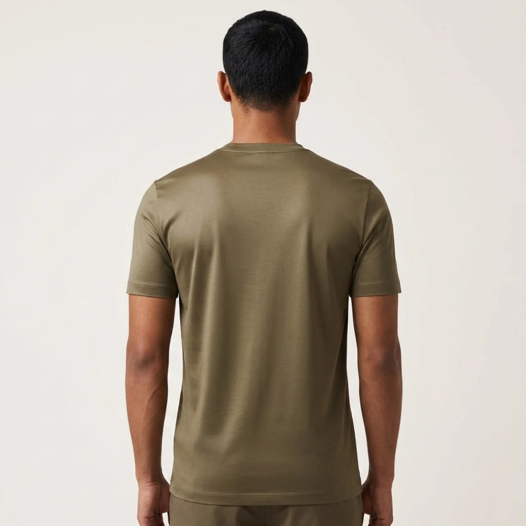 Verona Soft Lustre Tee Olive