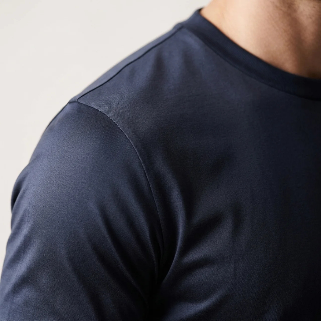 Verona Soft Lustre Tee Navy