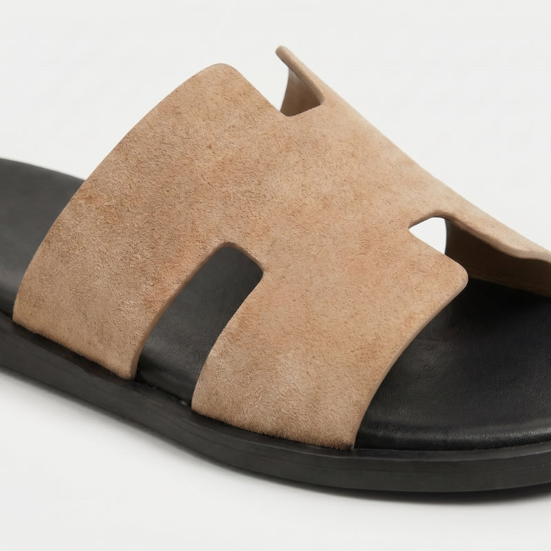 Monaco Slide Suede Sand