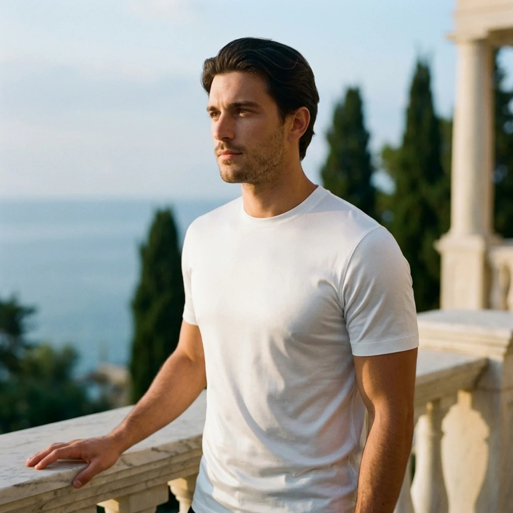 Verona Soft Lustre Tee White