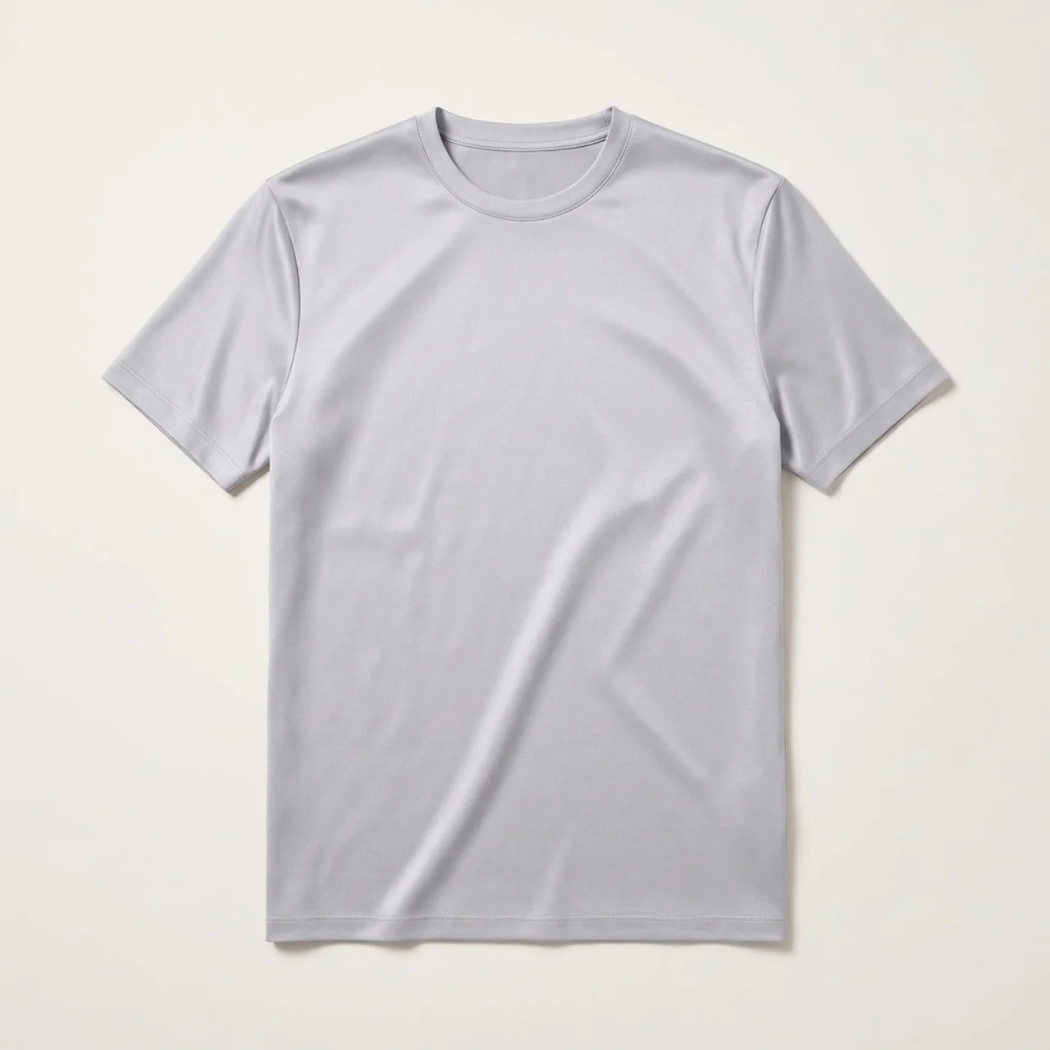 Verona Soft Lustre Tee Light Grey