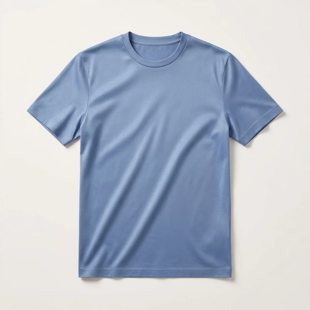 Verona Soft Lustre Tee Cloud Blue