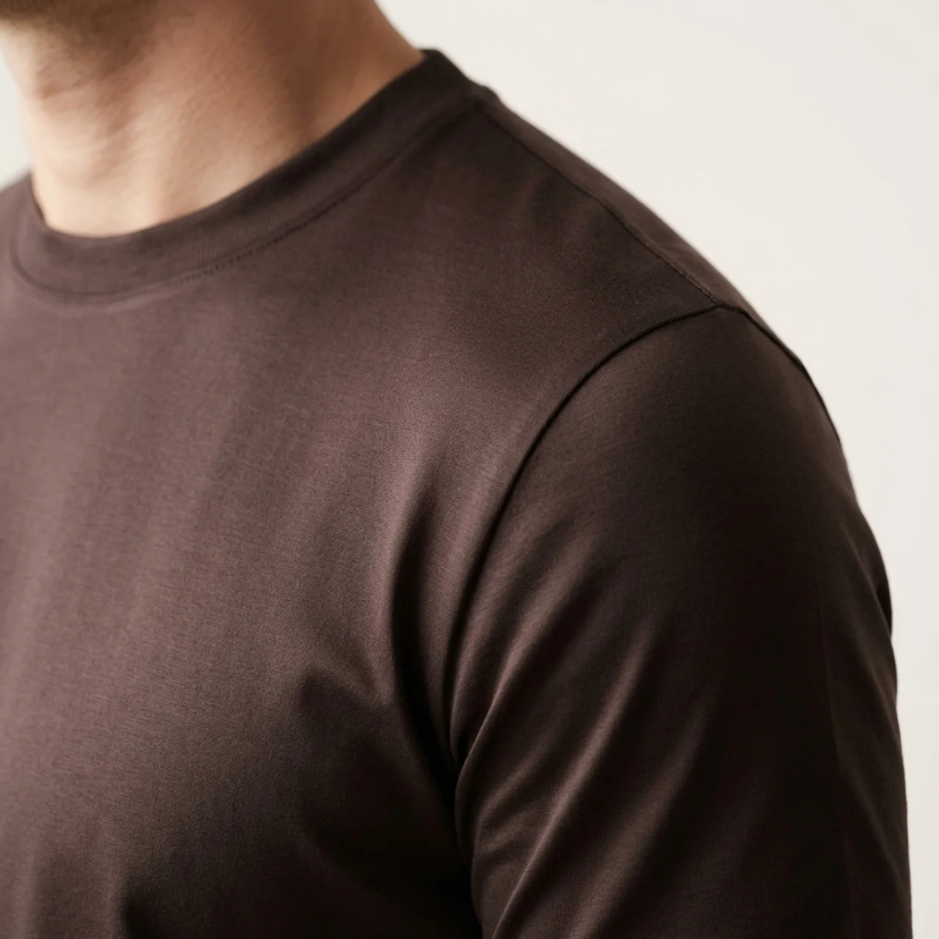 Verona Soft Lustre Tee Espresso