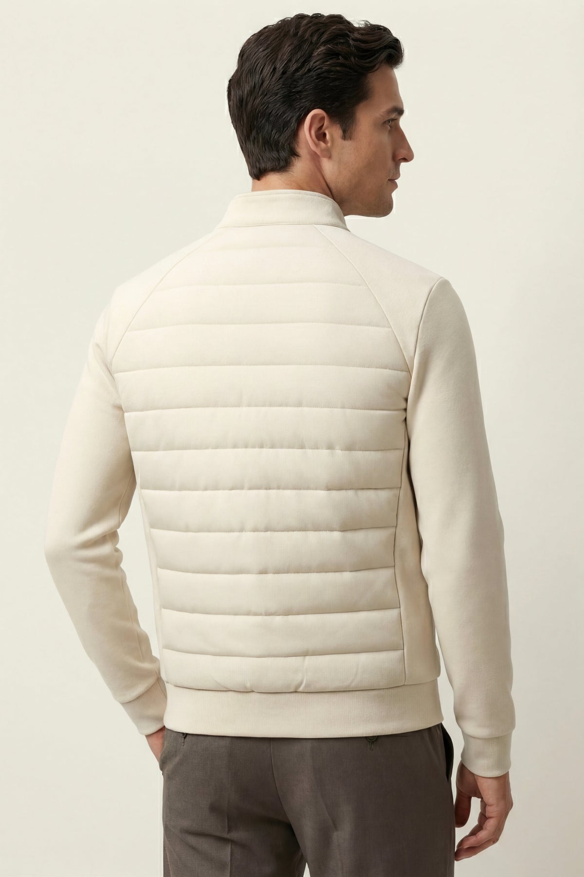 Vicenza Wool Padded Jacket Ivory