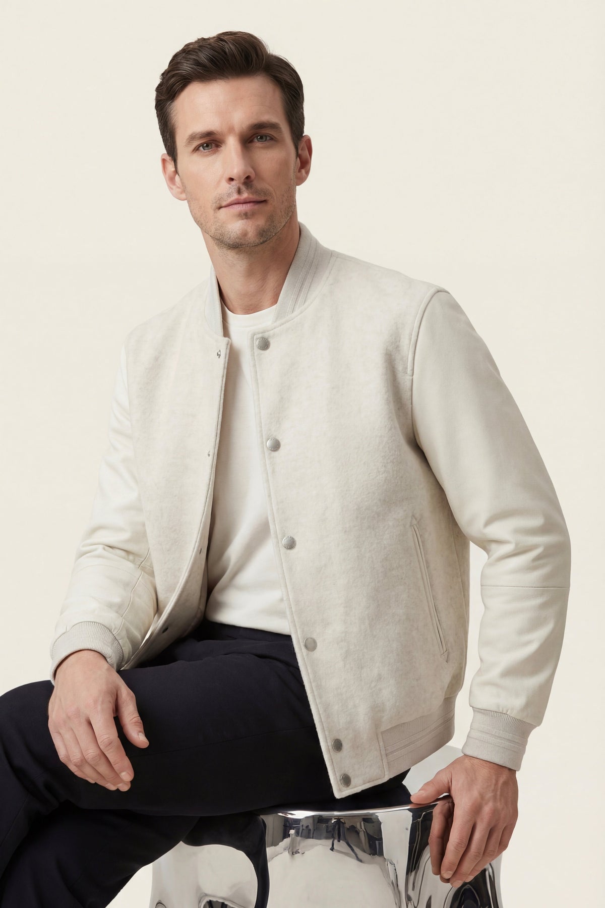 Cremona Button Jacket Ivory