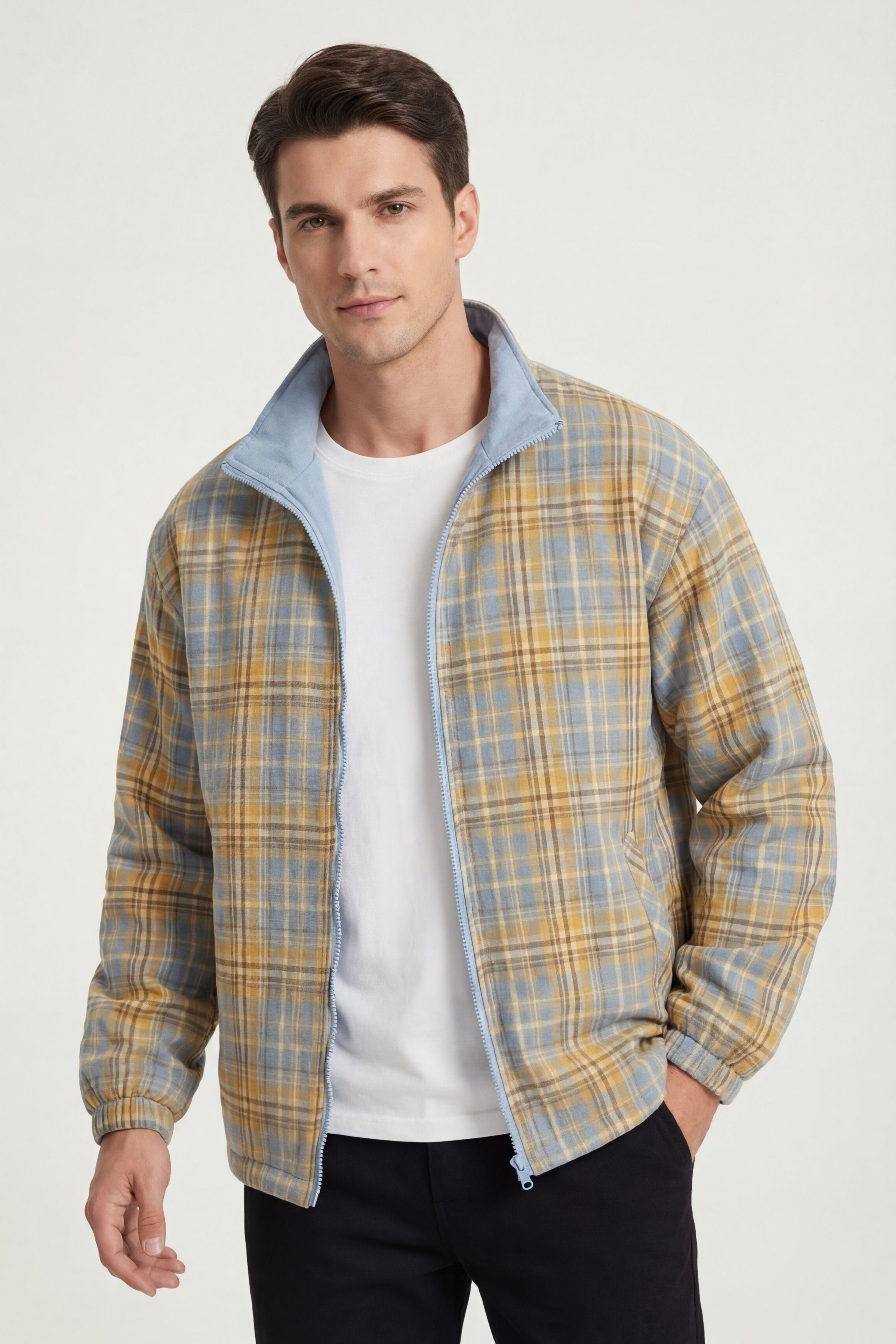 Camogli Reversible Jacket Light Blue