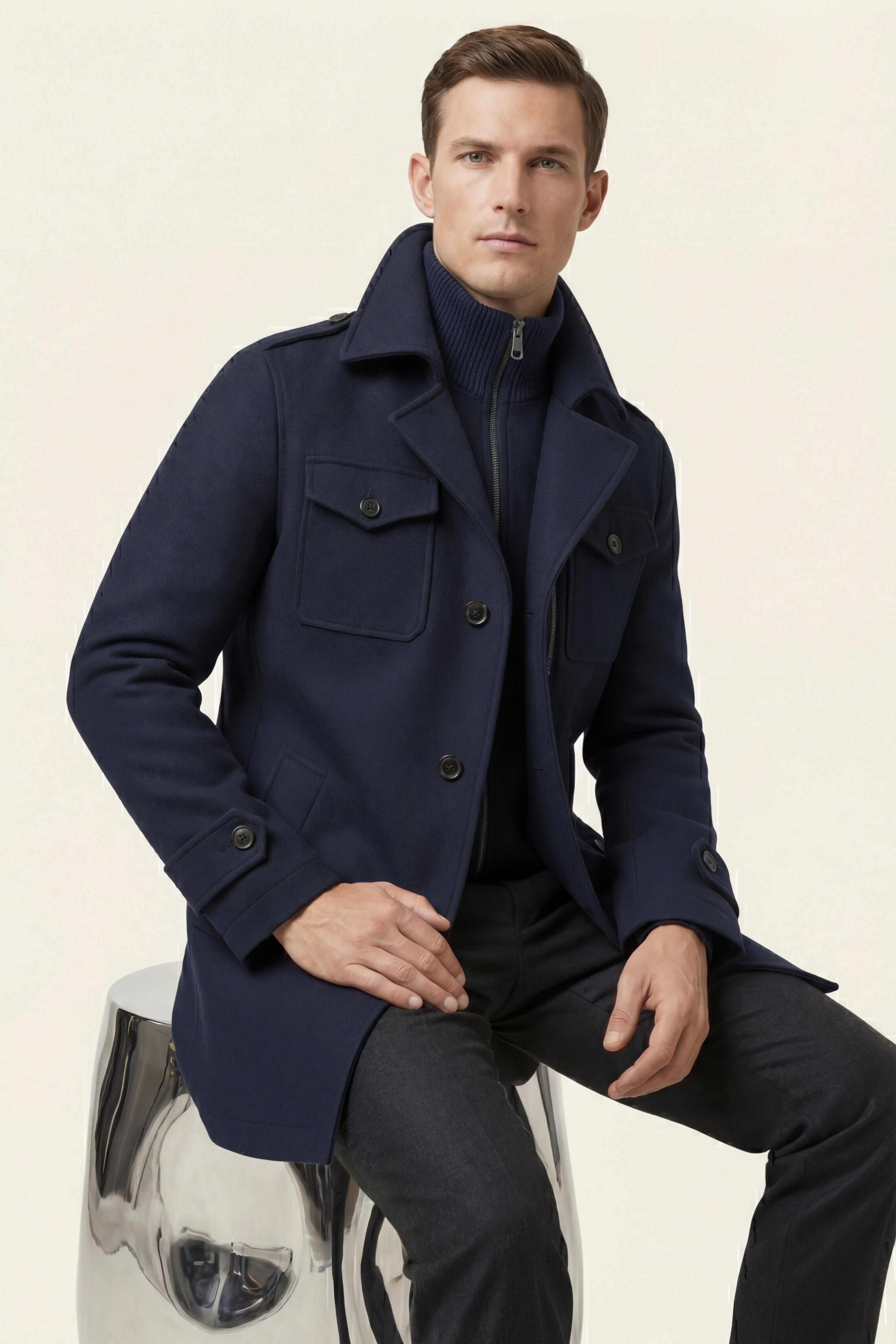 Belluno Field Coat Navy