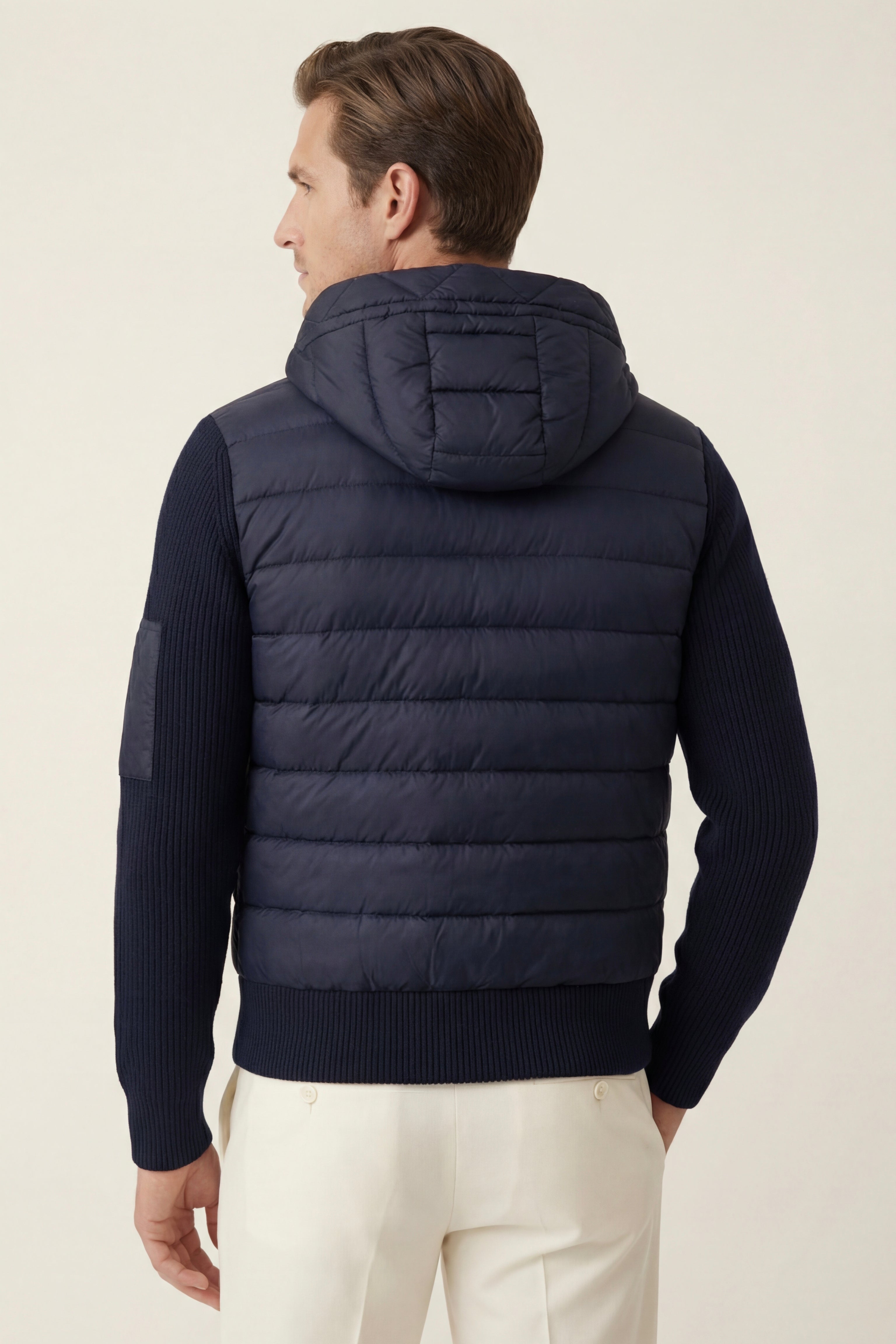 Sondrio Hybrid Zip Jacket Navy