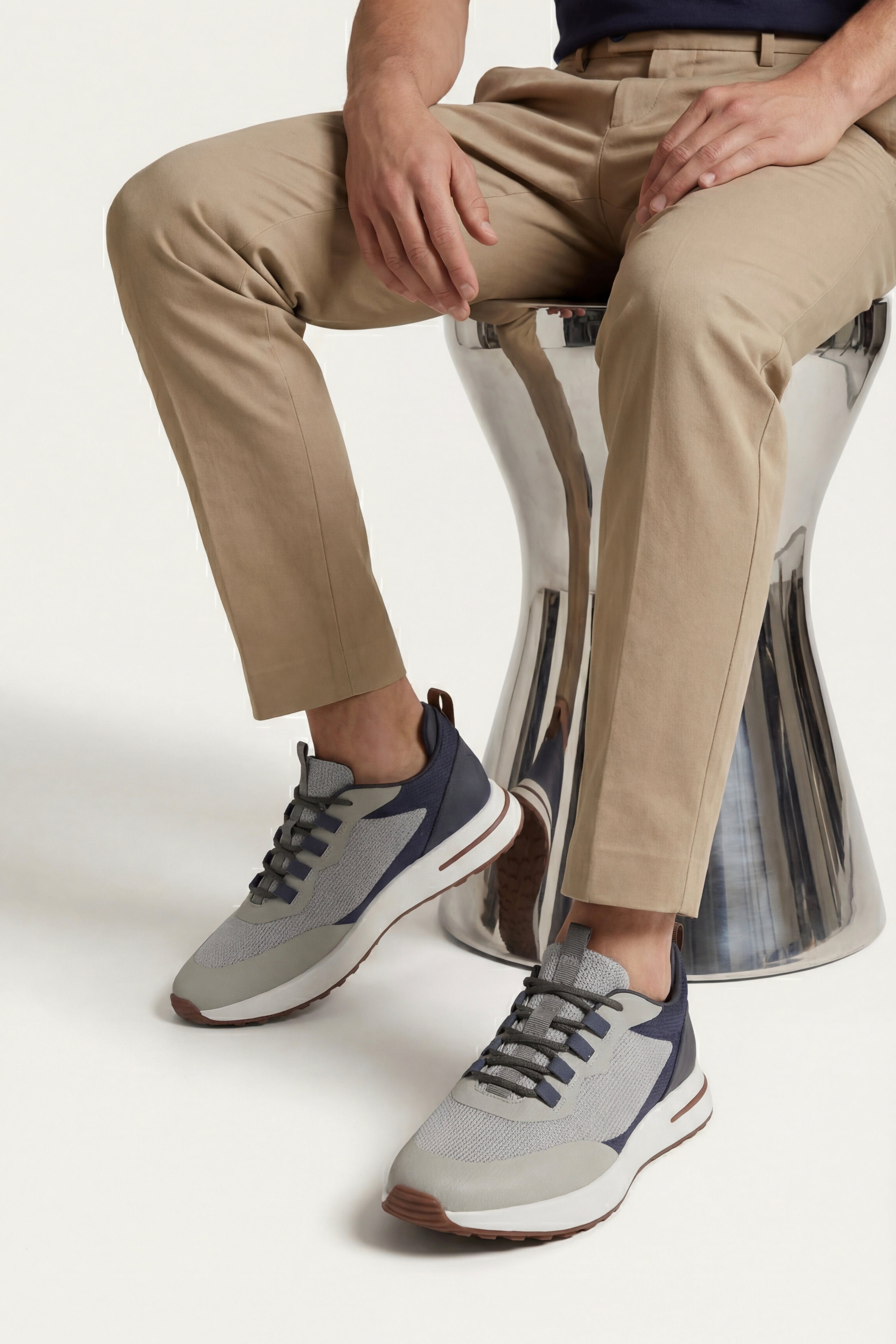 Palazzo Runner II Light Grey Navy