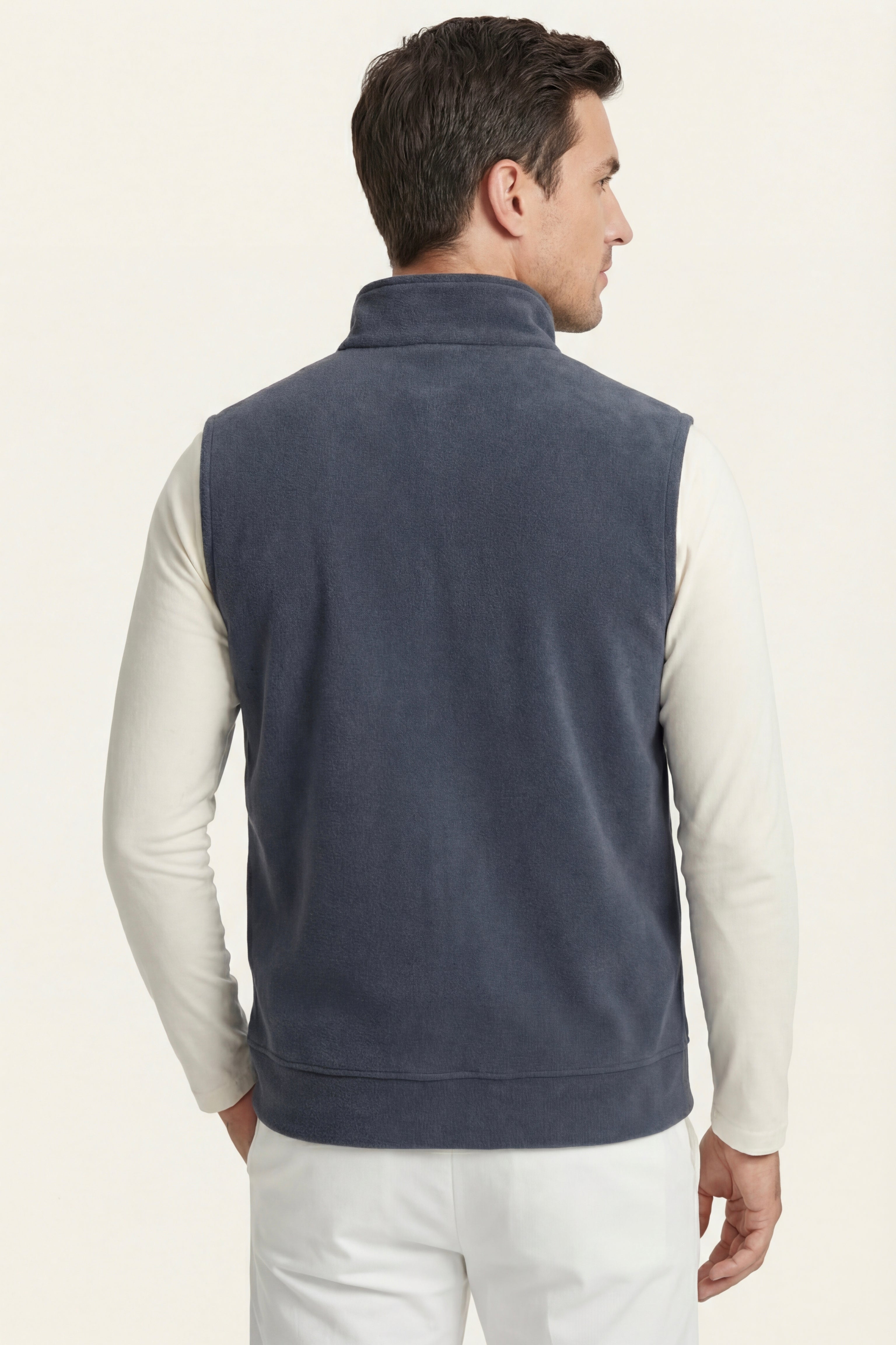 Livigno Brushed Fleece Vest Slate
