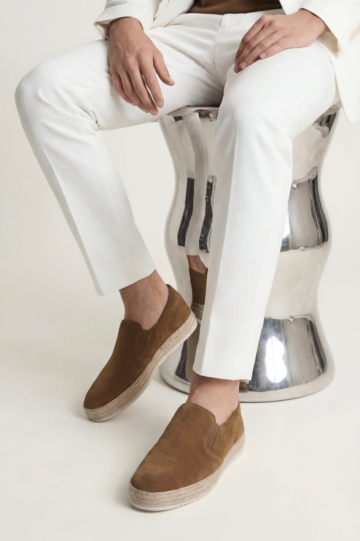 Otranto Slip-On Espadrille Camel Brown