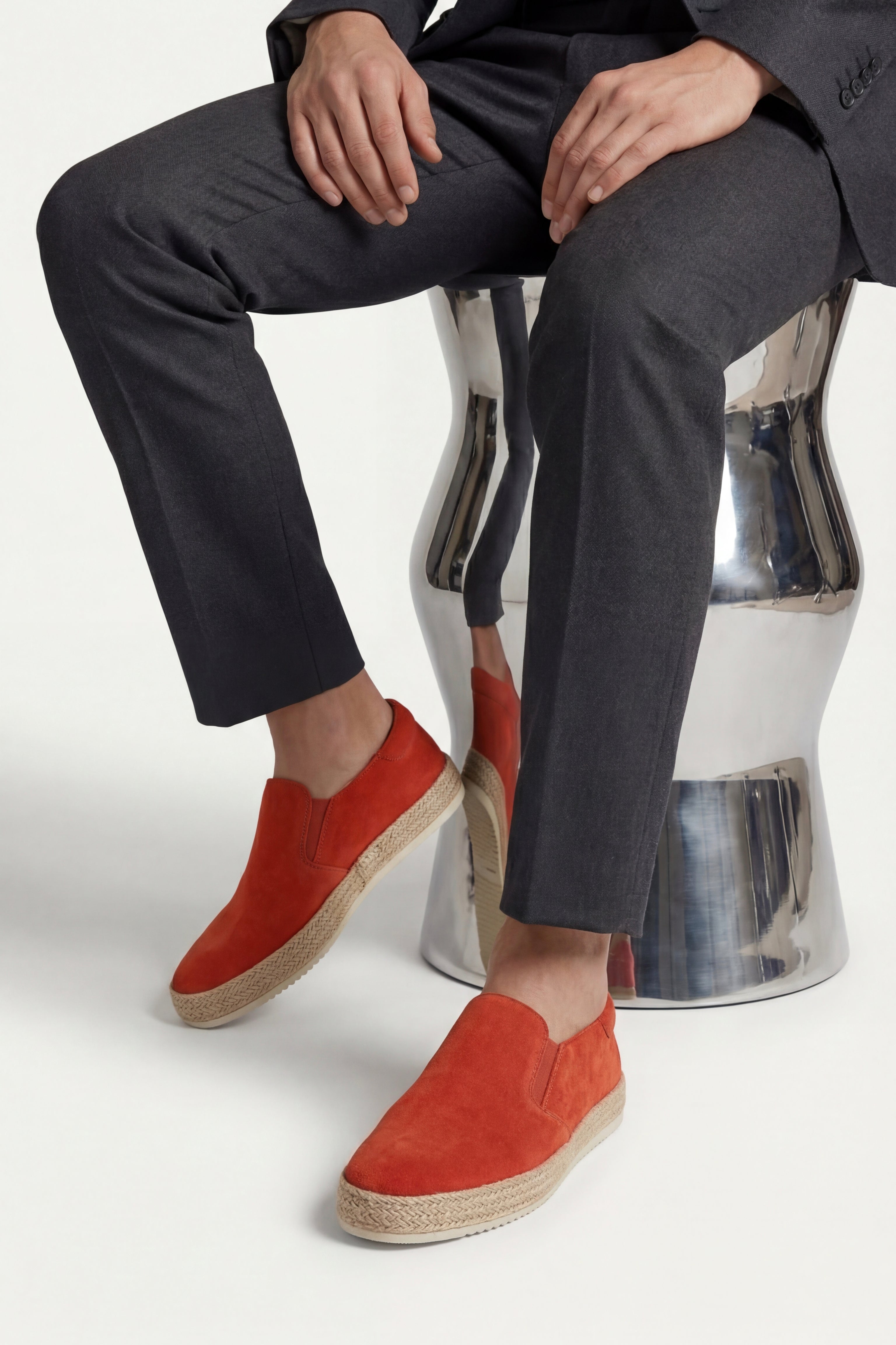 Otranto Slip-On Espadrille Terracotta Orange