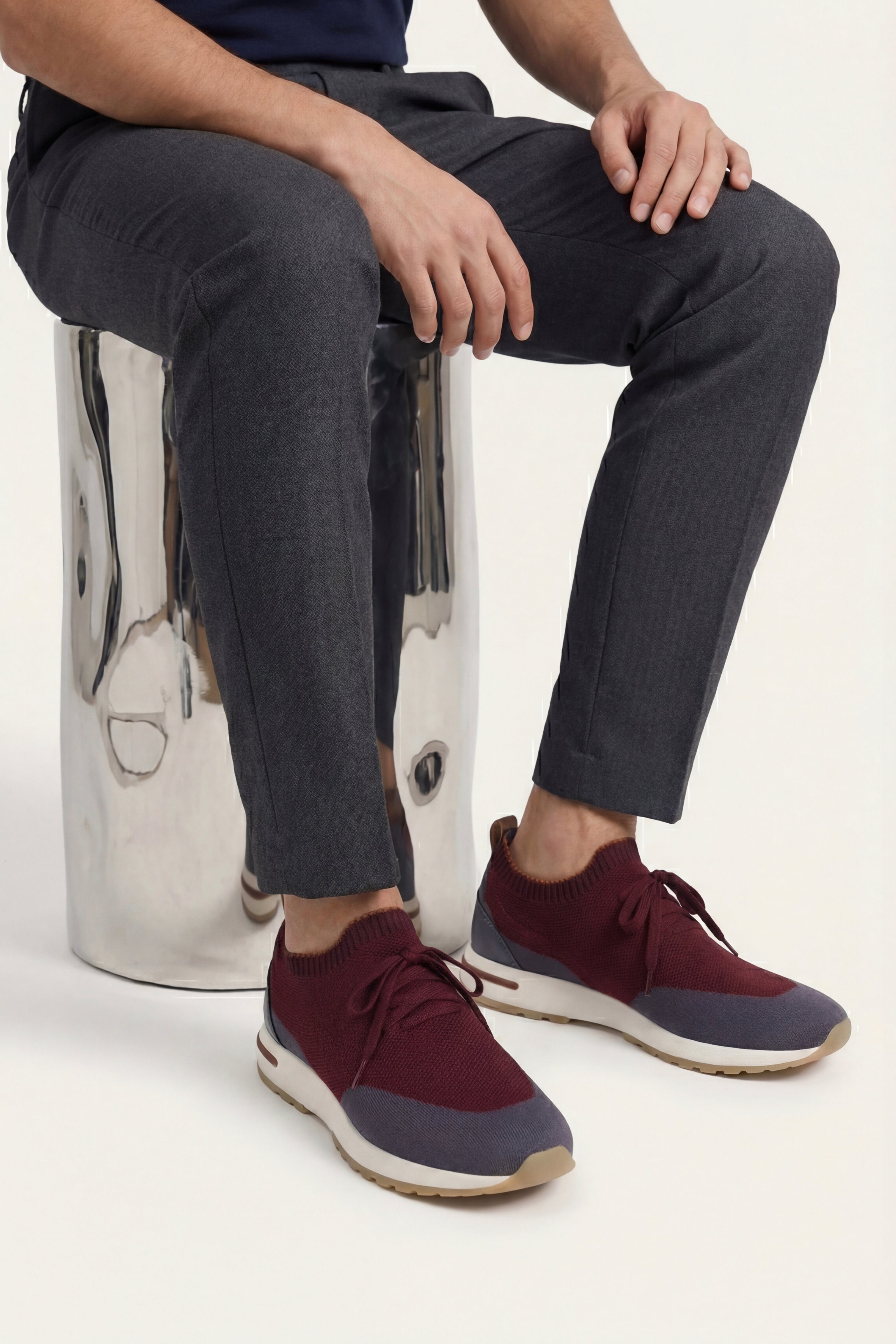 Siena Knit Sneaker Burgundy