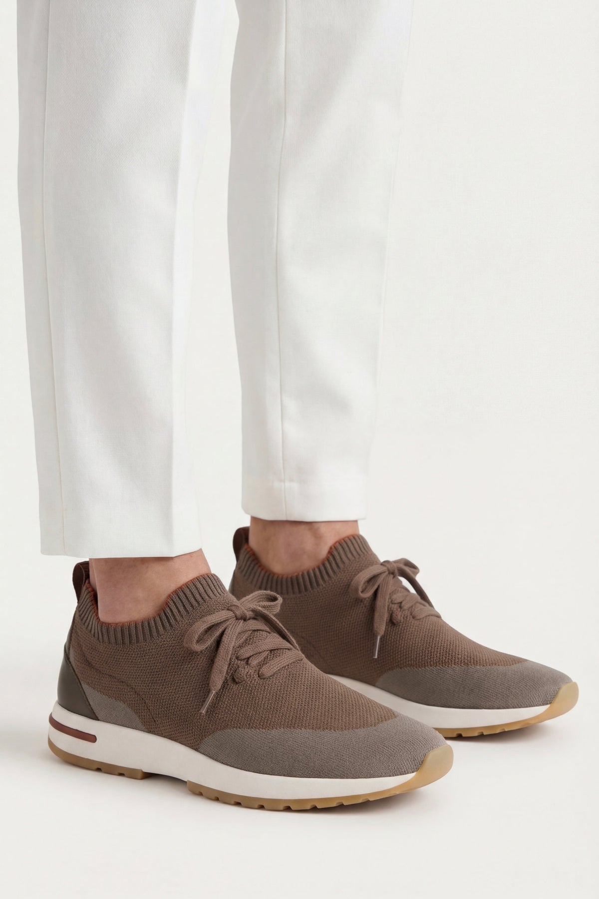 Siena Knit Sneaker Taupe Brown