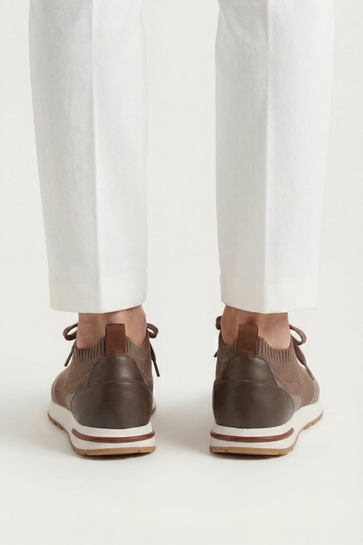 Siena Knit Sneaker Taupe Brown