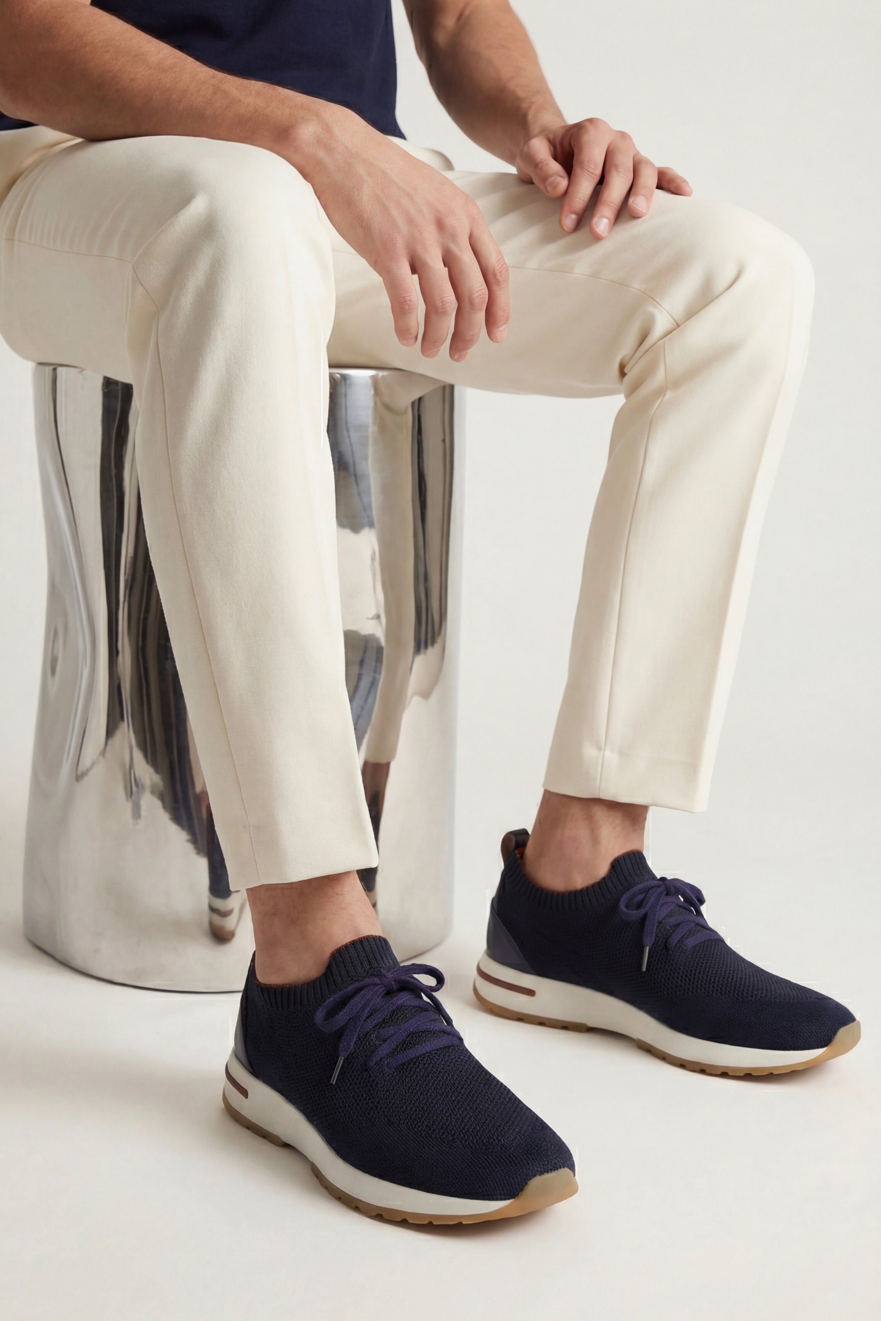 Siena Knit Sneaker Dark Navy