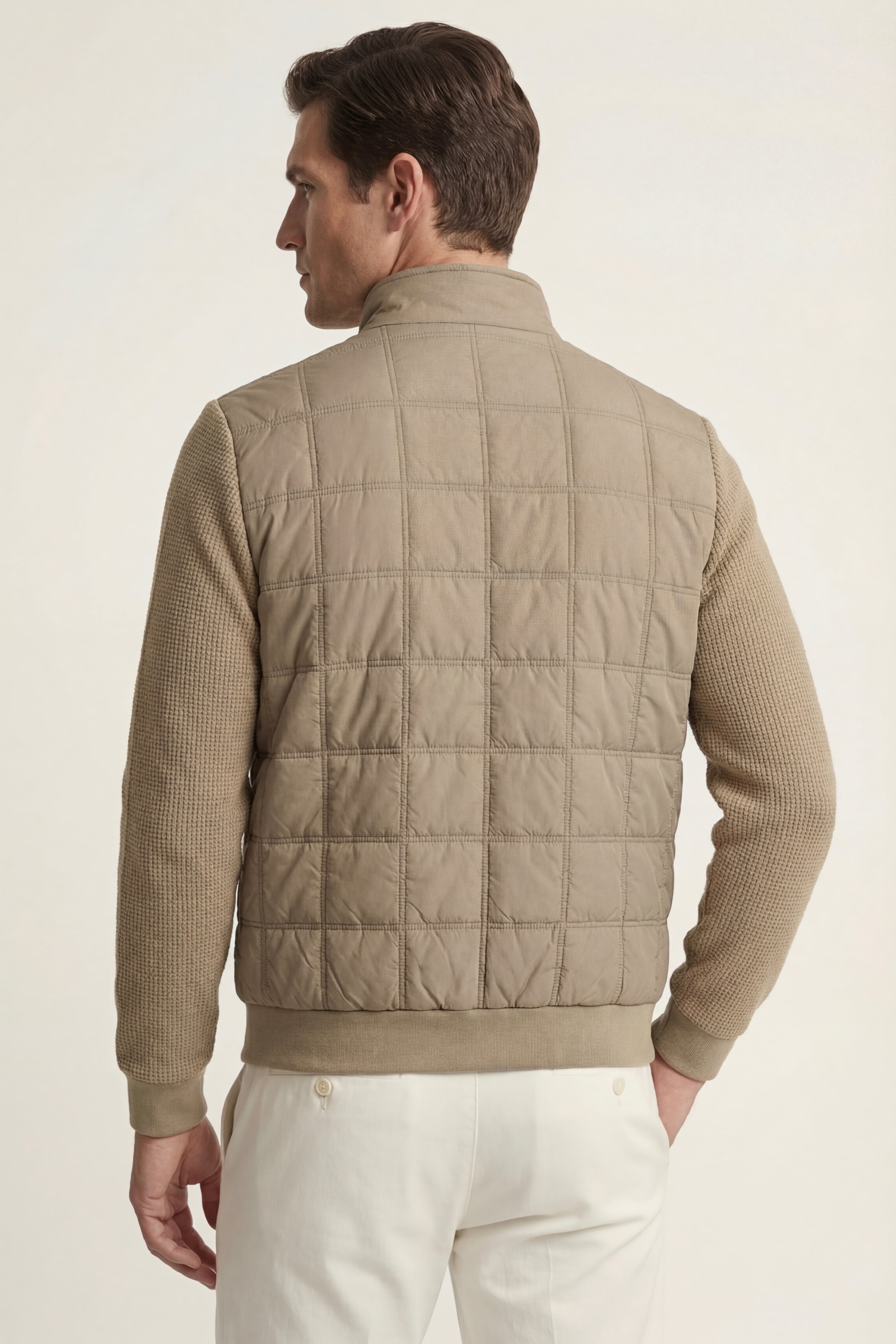 Treviso Quilted Hybrid Jacket Beige