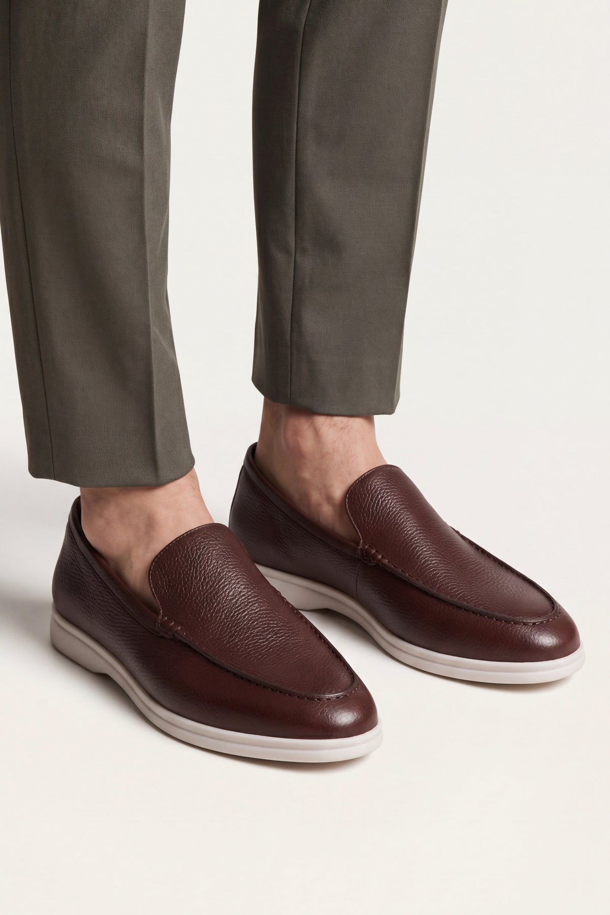 Portofino Leather Loafer Dark Brown