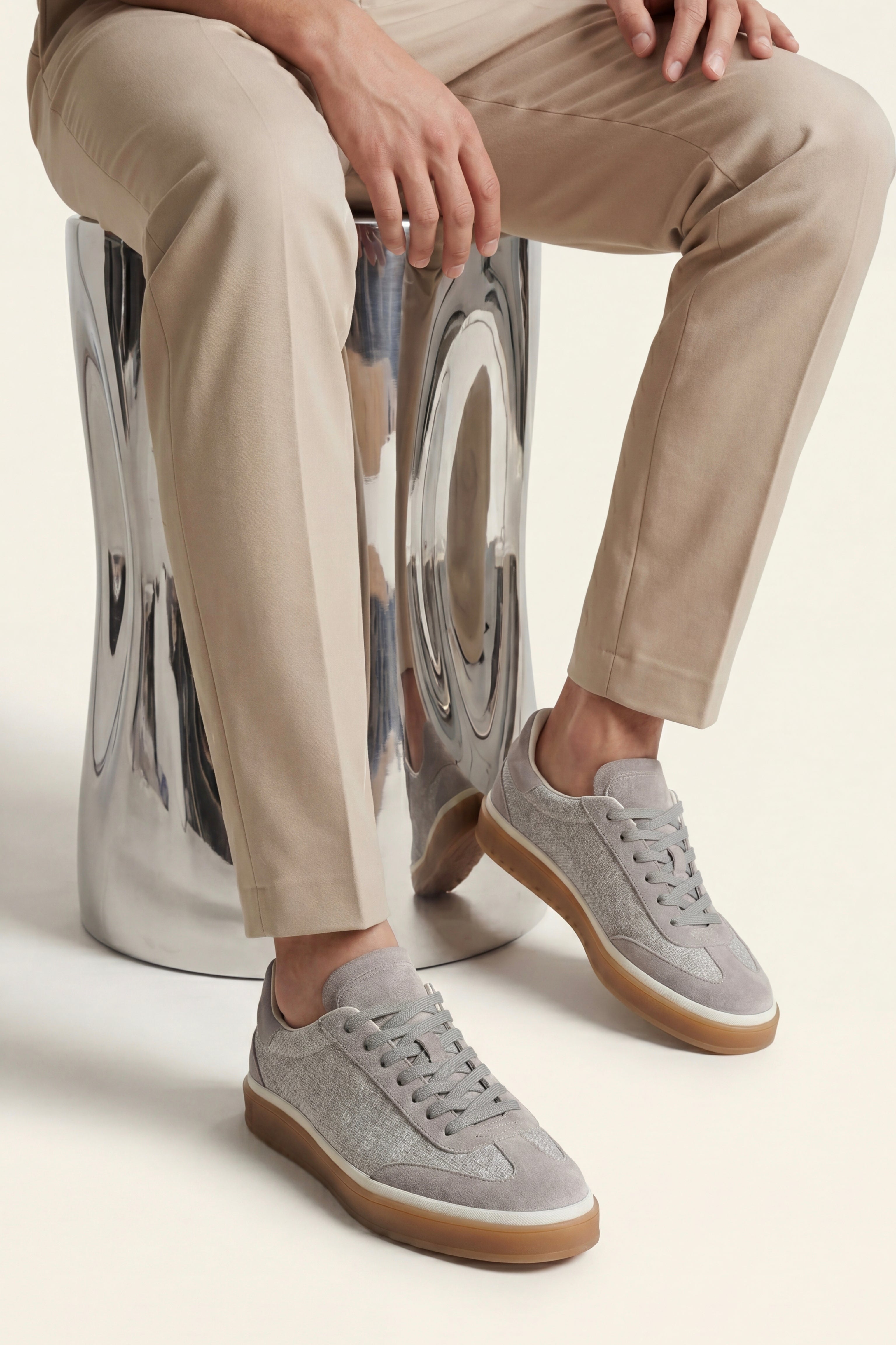 Torino Textile Sneaker Light Grey