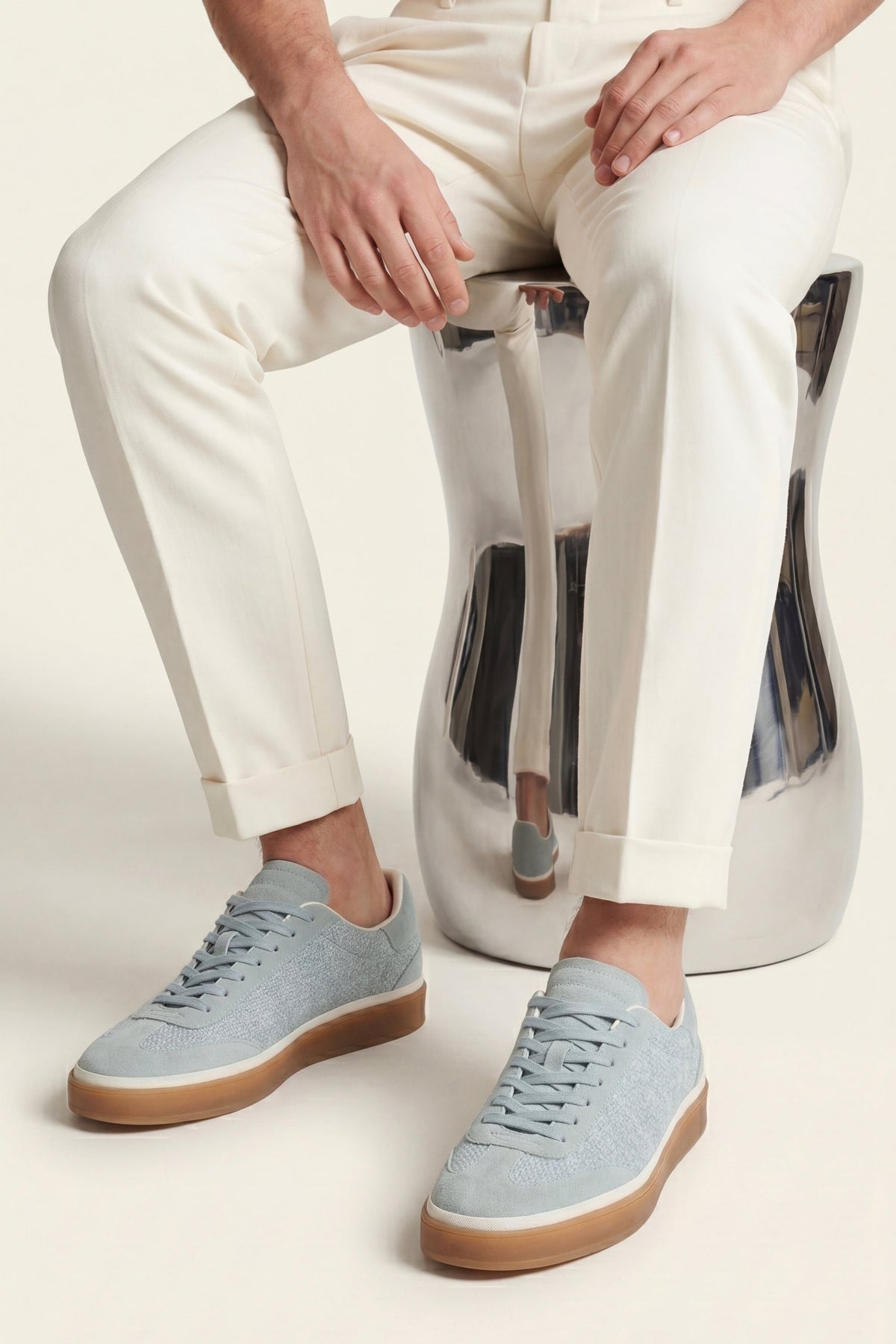Torino Textile Sneaker Light Blue