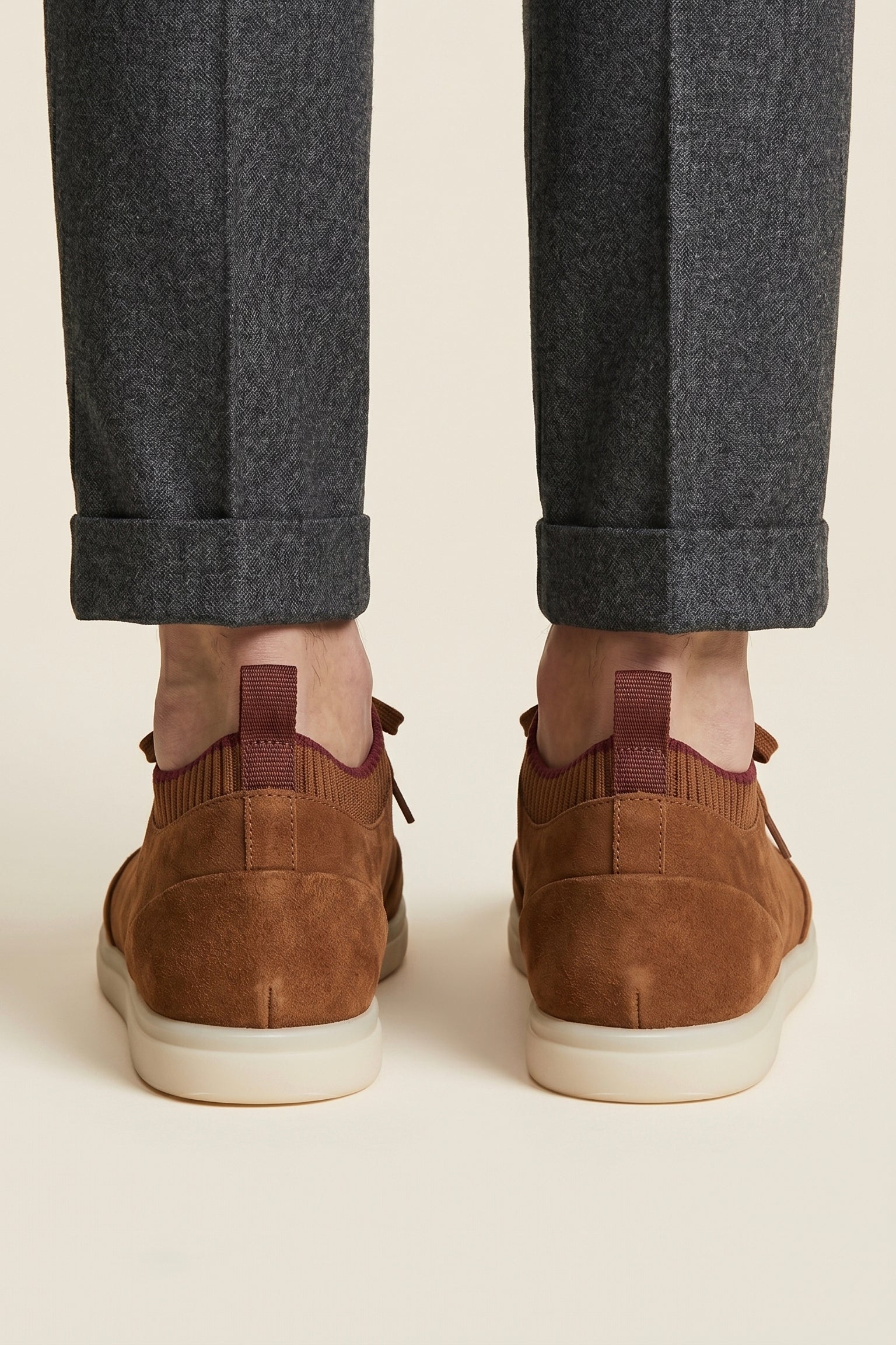 Lugano Nubuck Sneaker Camel Brown