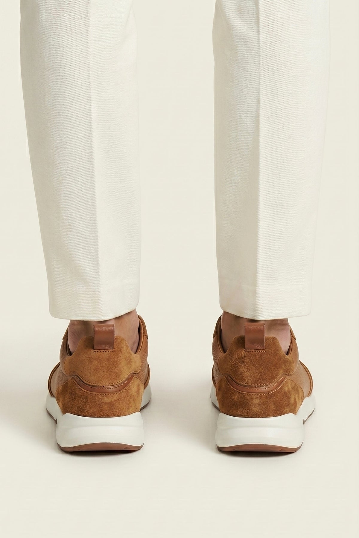Livorno Leather Slip-On Runner Camel Brown
