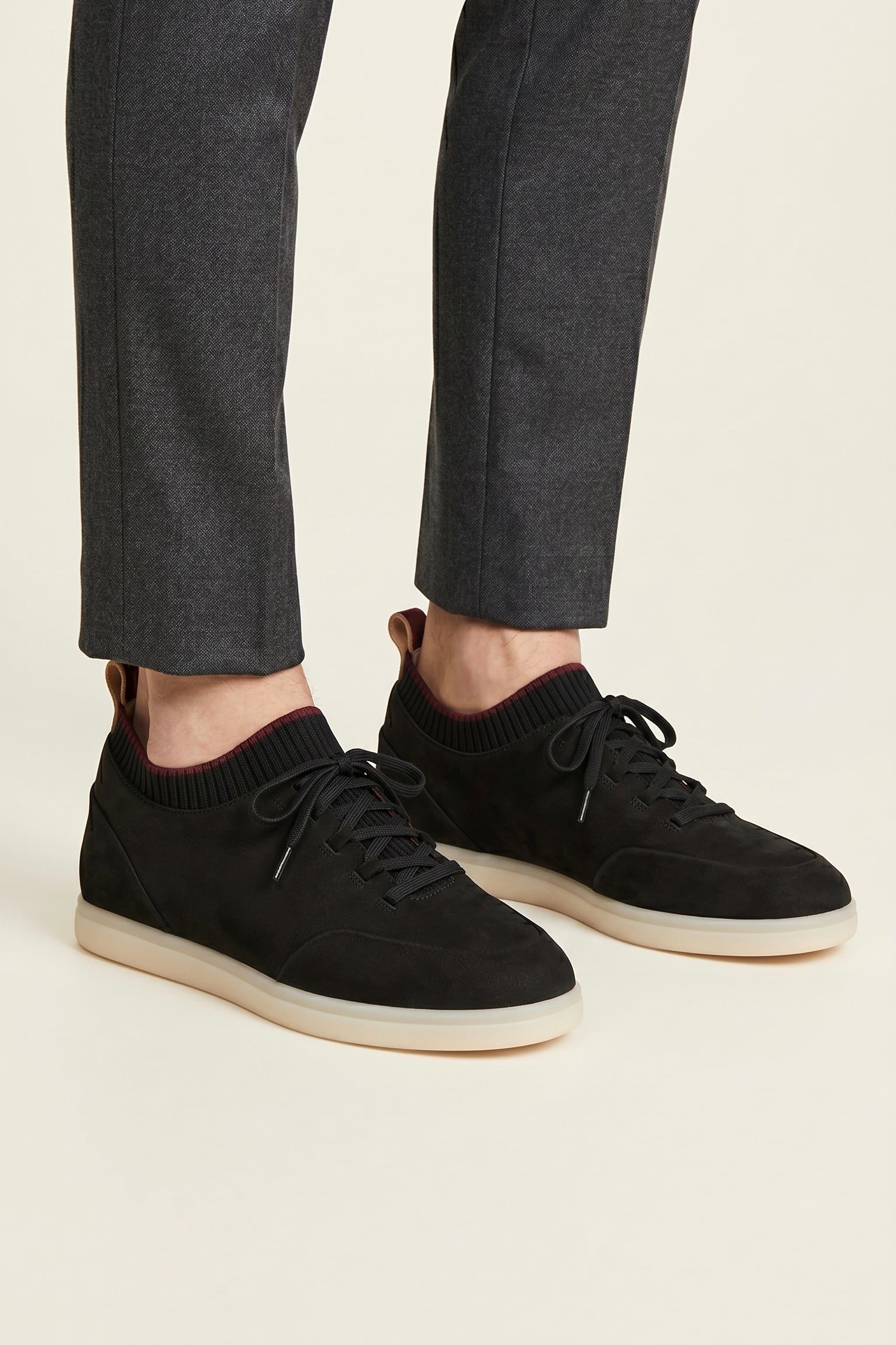 Lugano Nubuck Sneaker Black