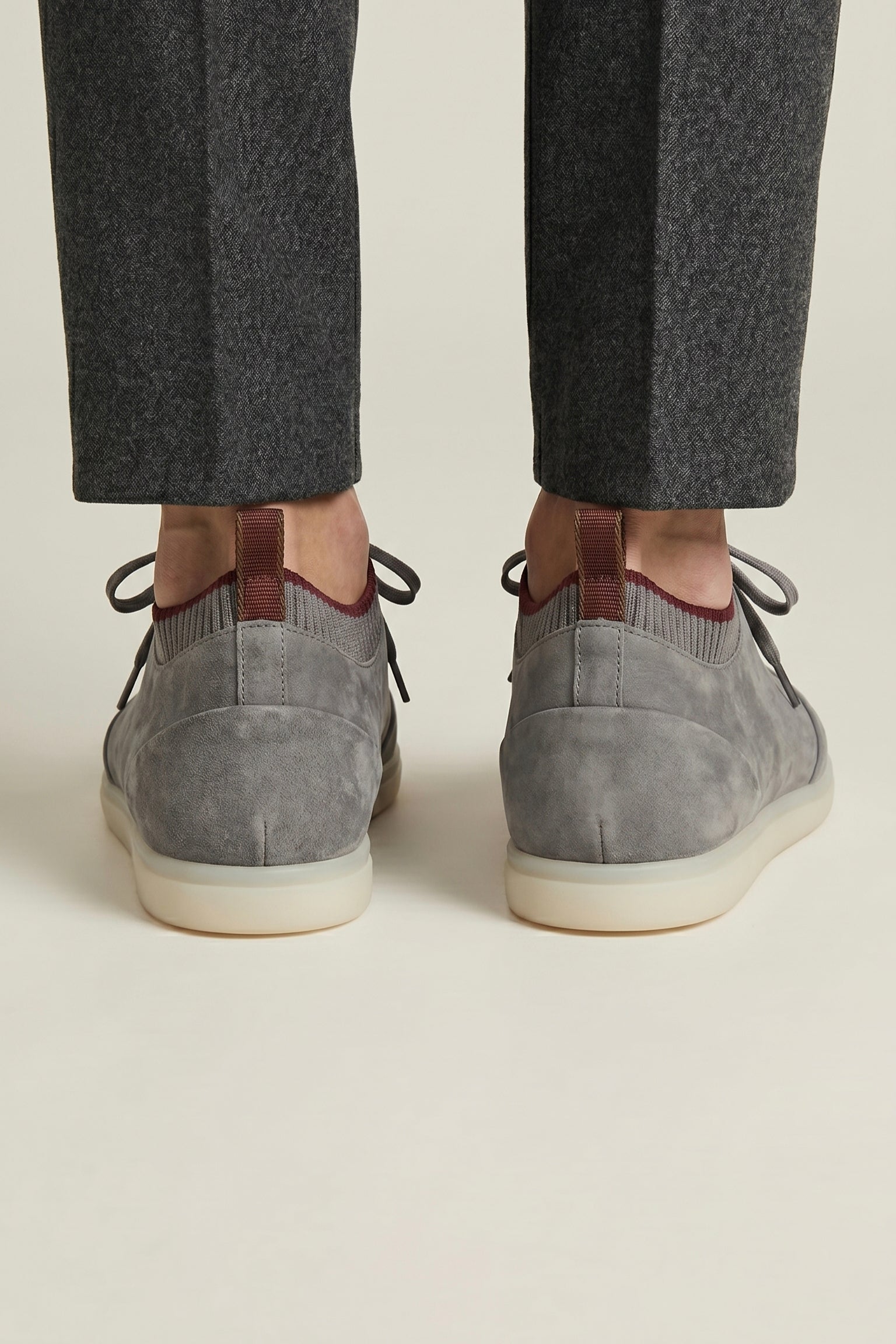 Lugano Nubuck Sneaker Light Grey