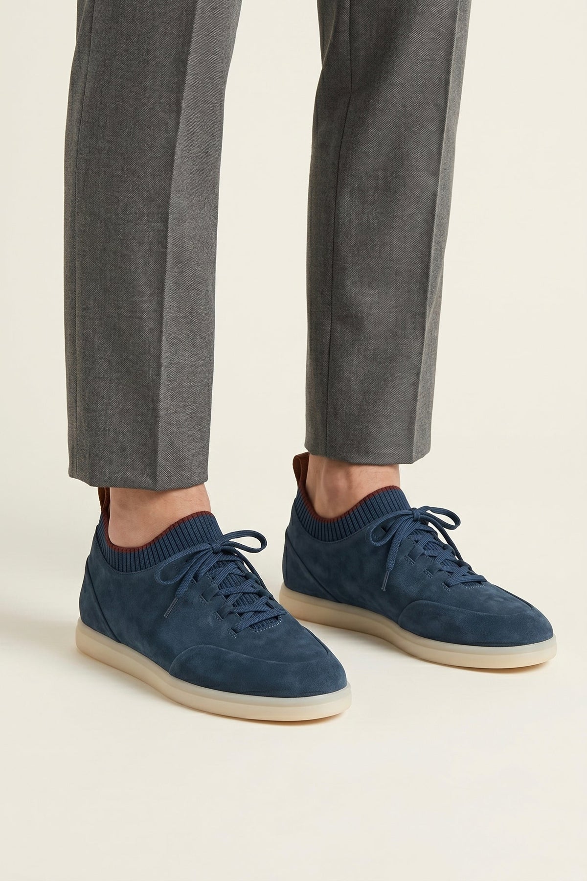 Lugano Nubuck Sneaker Denim Blue