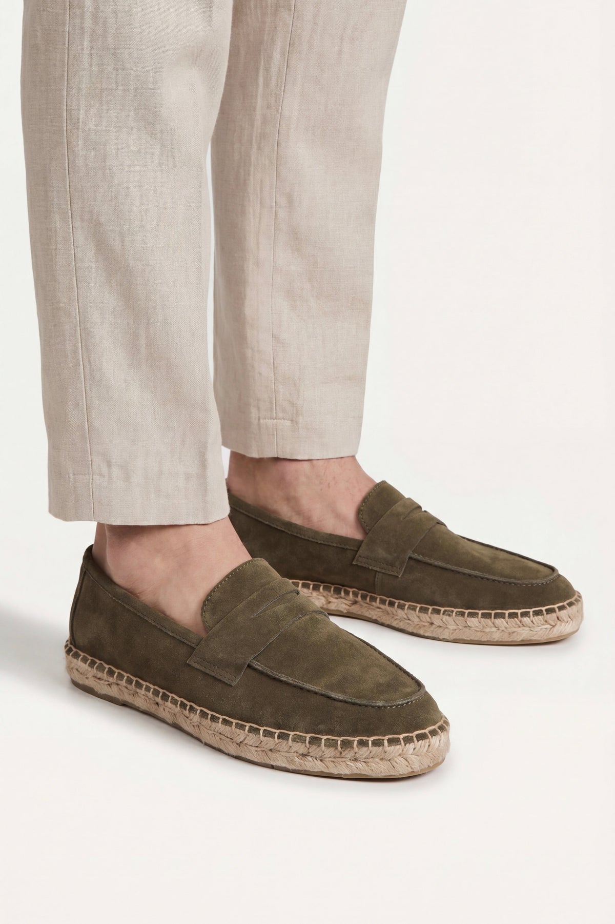 Ravello Espadrille Loafer Olive Green
