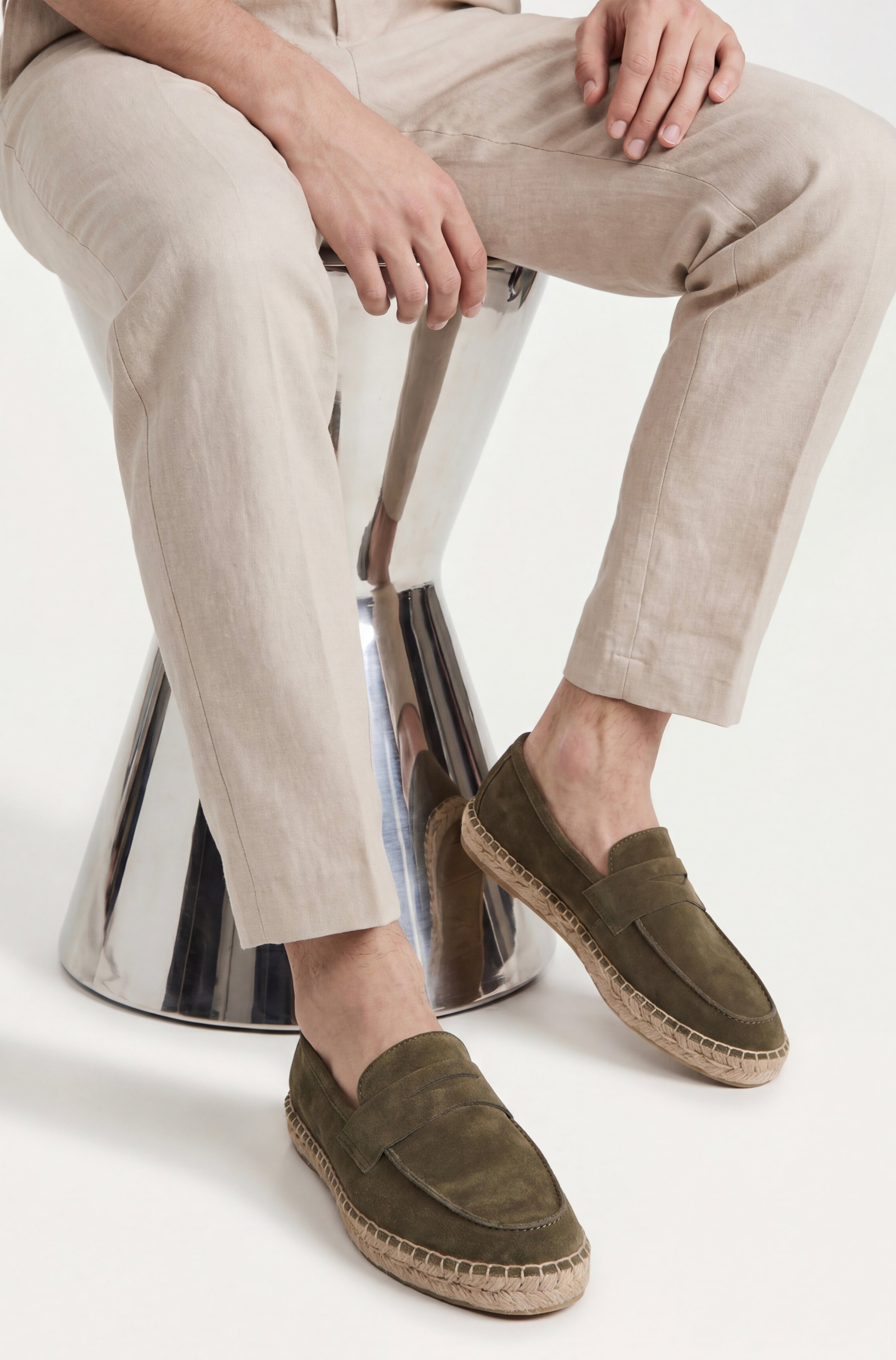 Ravello Espadrille Loafer Olive Green