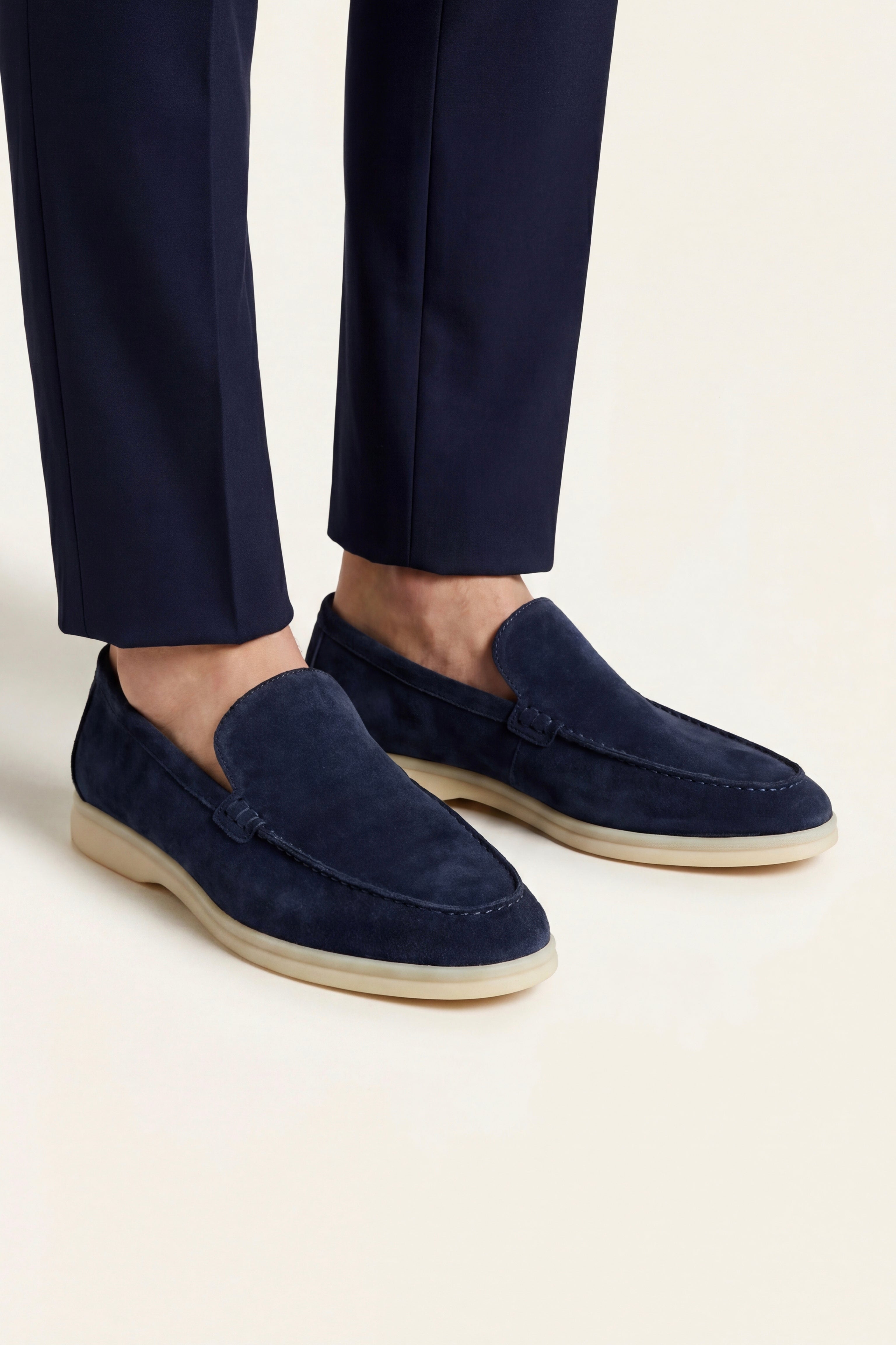 Milano Classic Loafer Suede Navy Blue