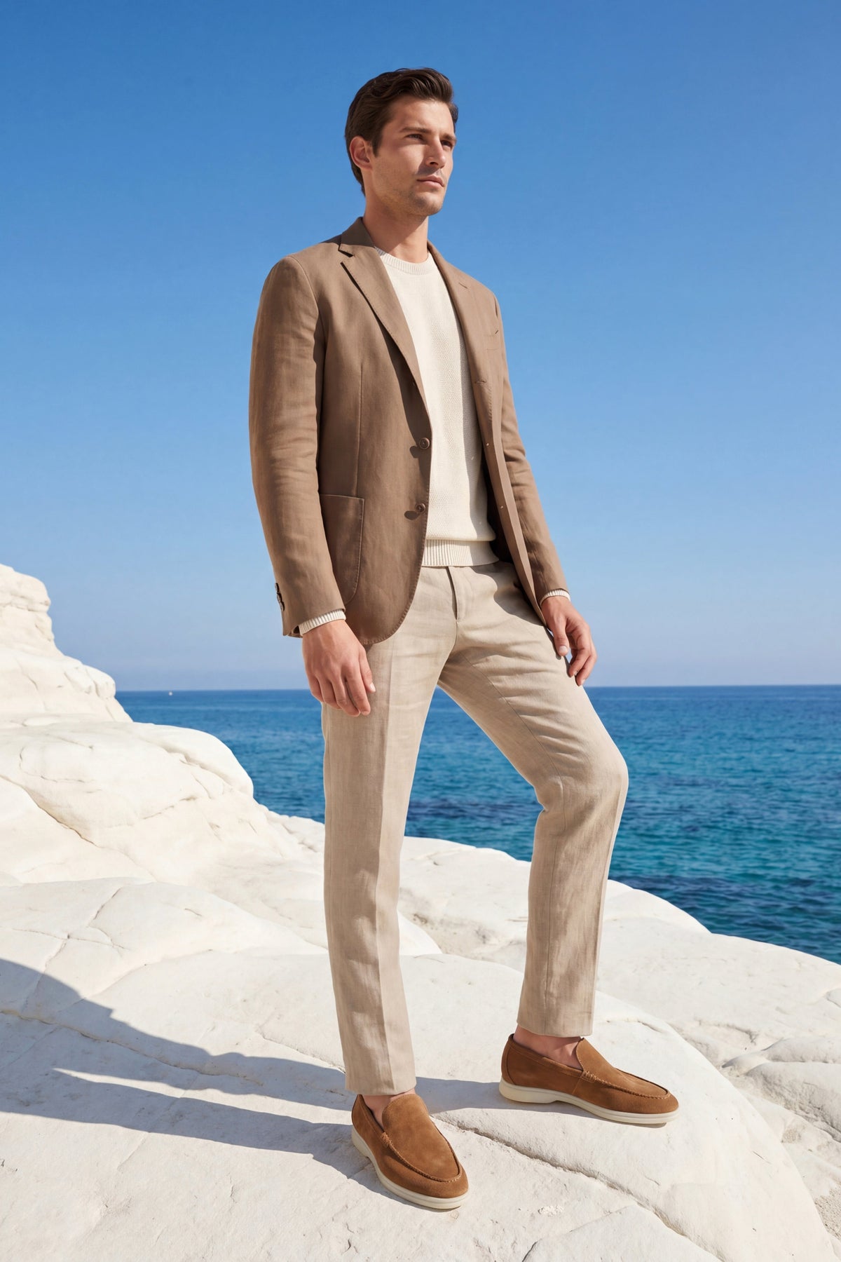 Milano Classic Loafer Suede Camel Brown