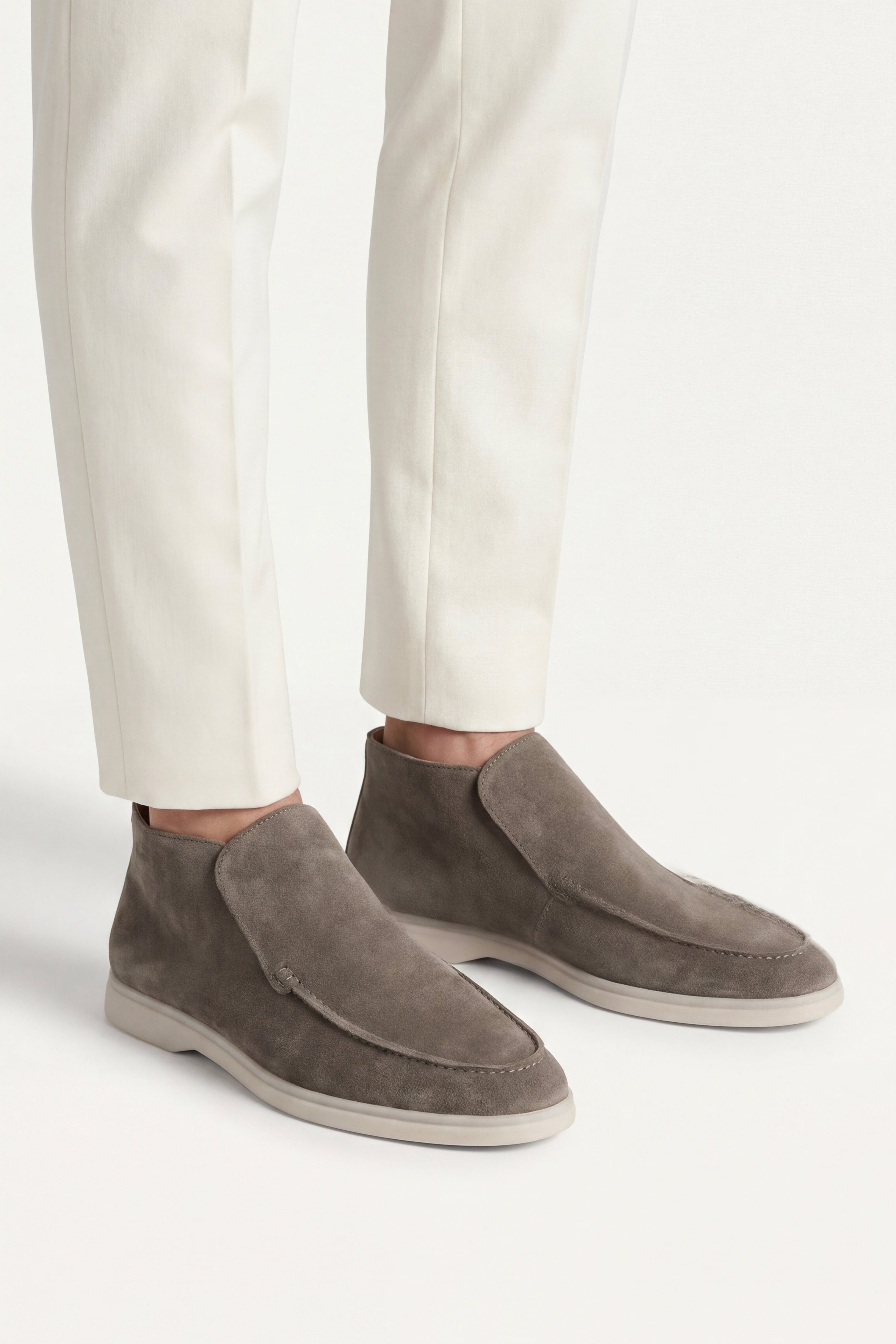 Milano City Loafer Suede Taupe Grey