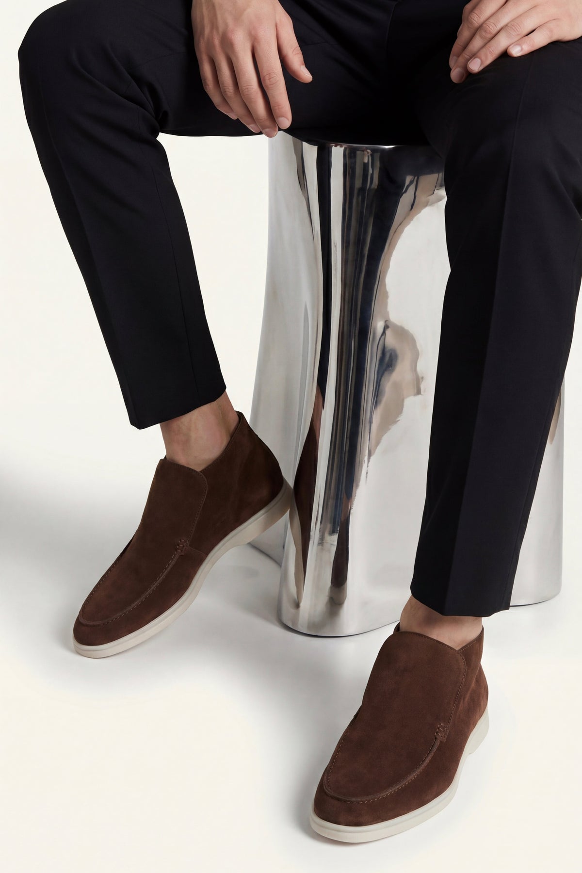 Milano City Loafer Suede Dark Brown