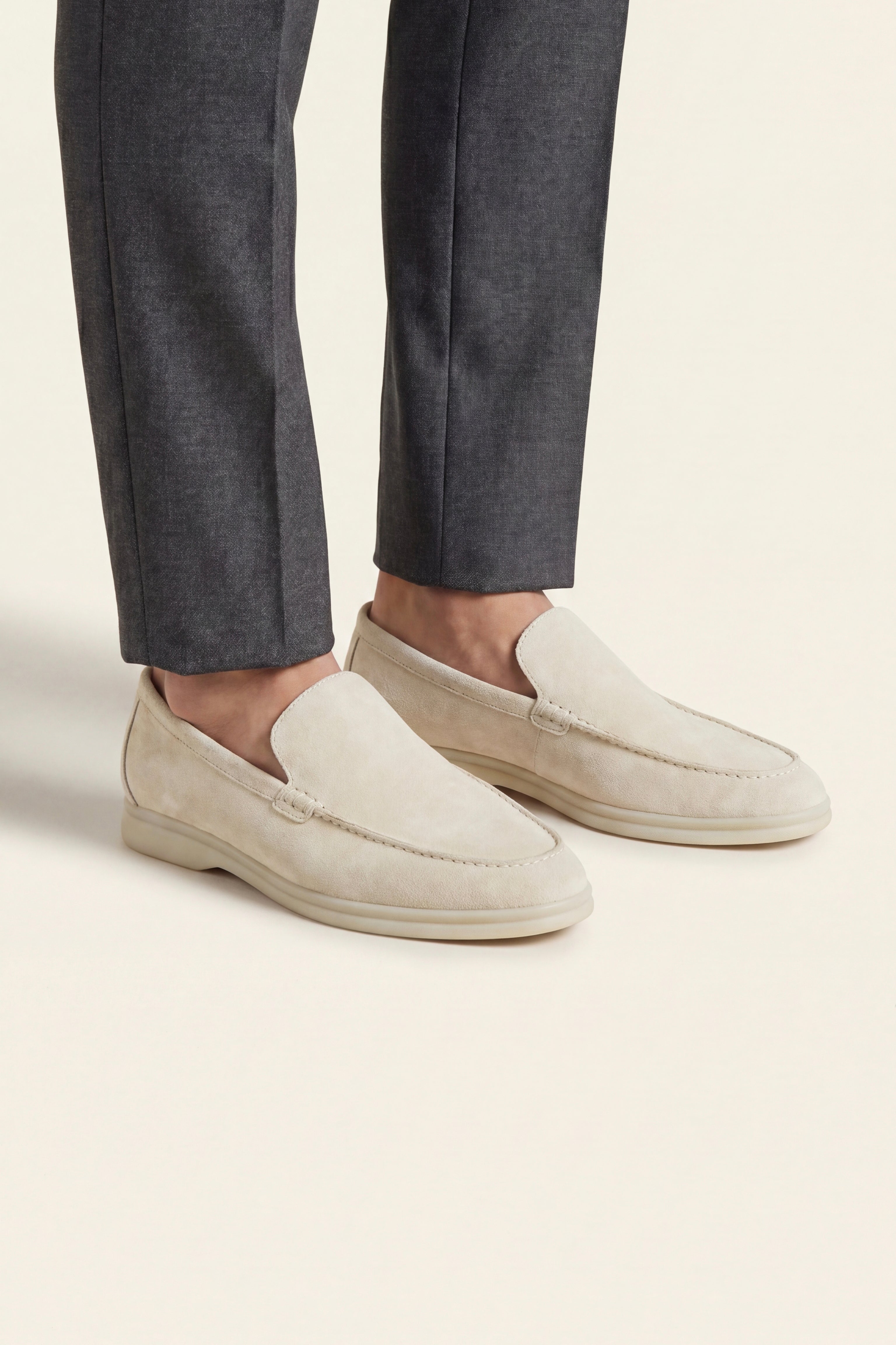 Milano Classic Loafer Suede Sand Beige