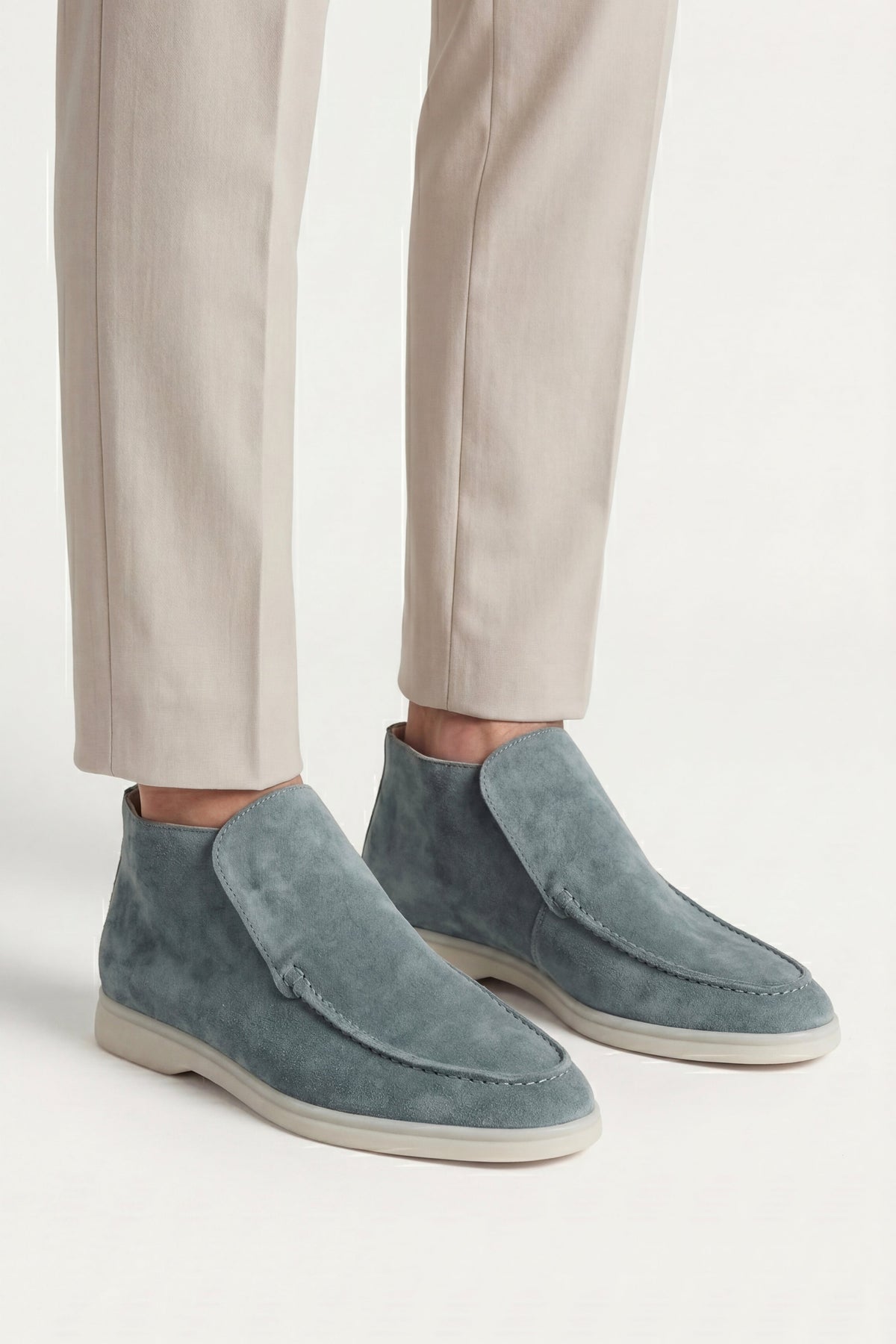 Milano City Loafer Suede Slate Blue
