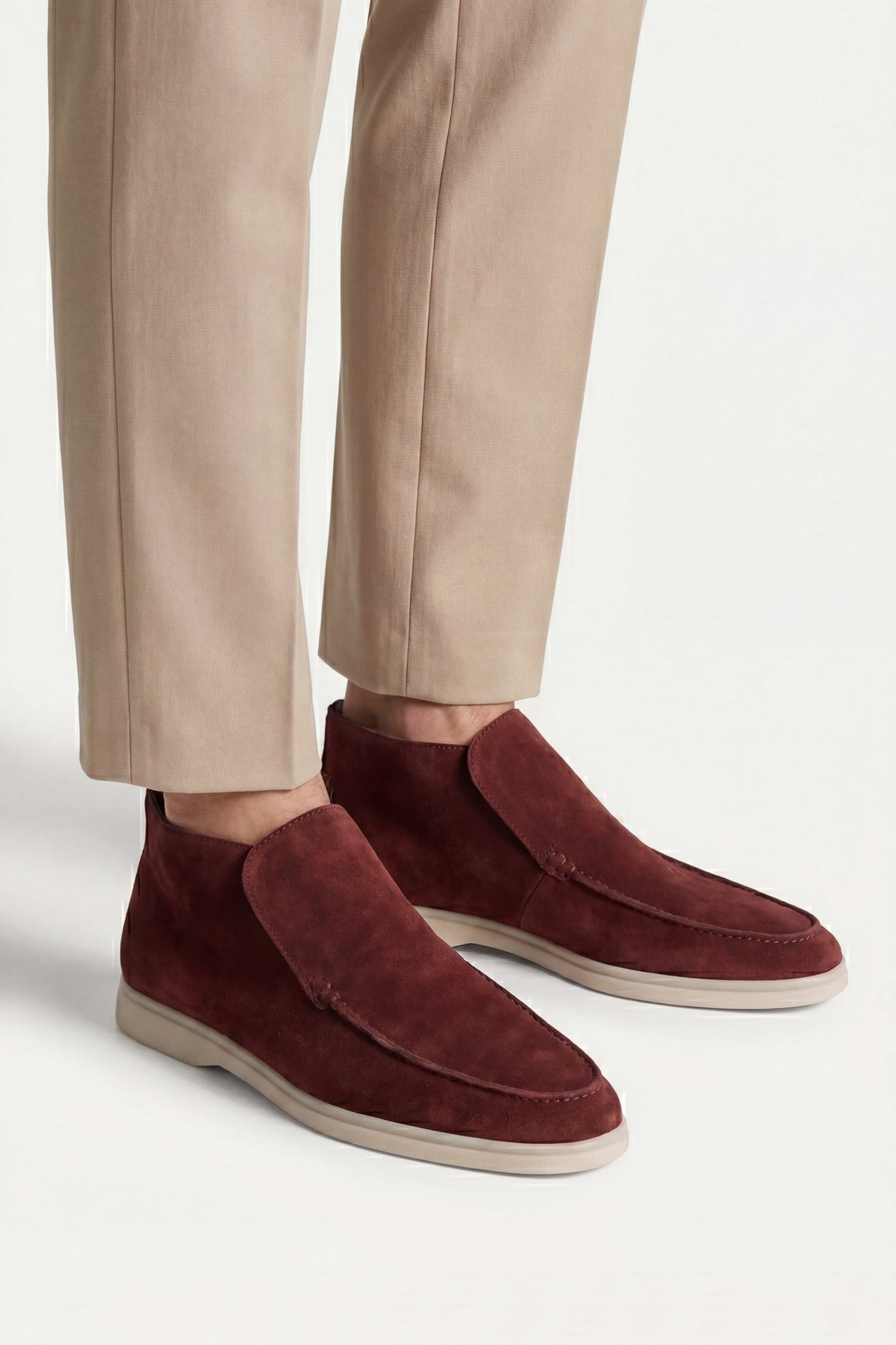 Milano City Loafer Suede Burgundy Red