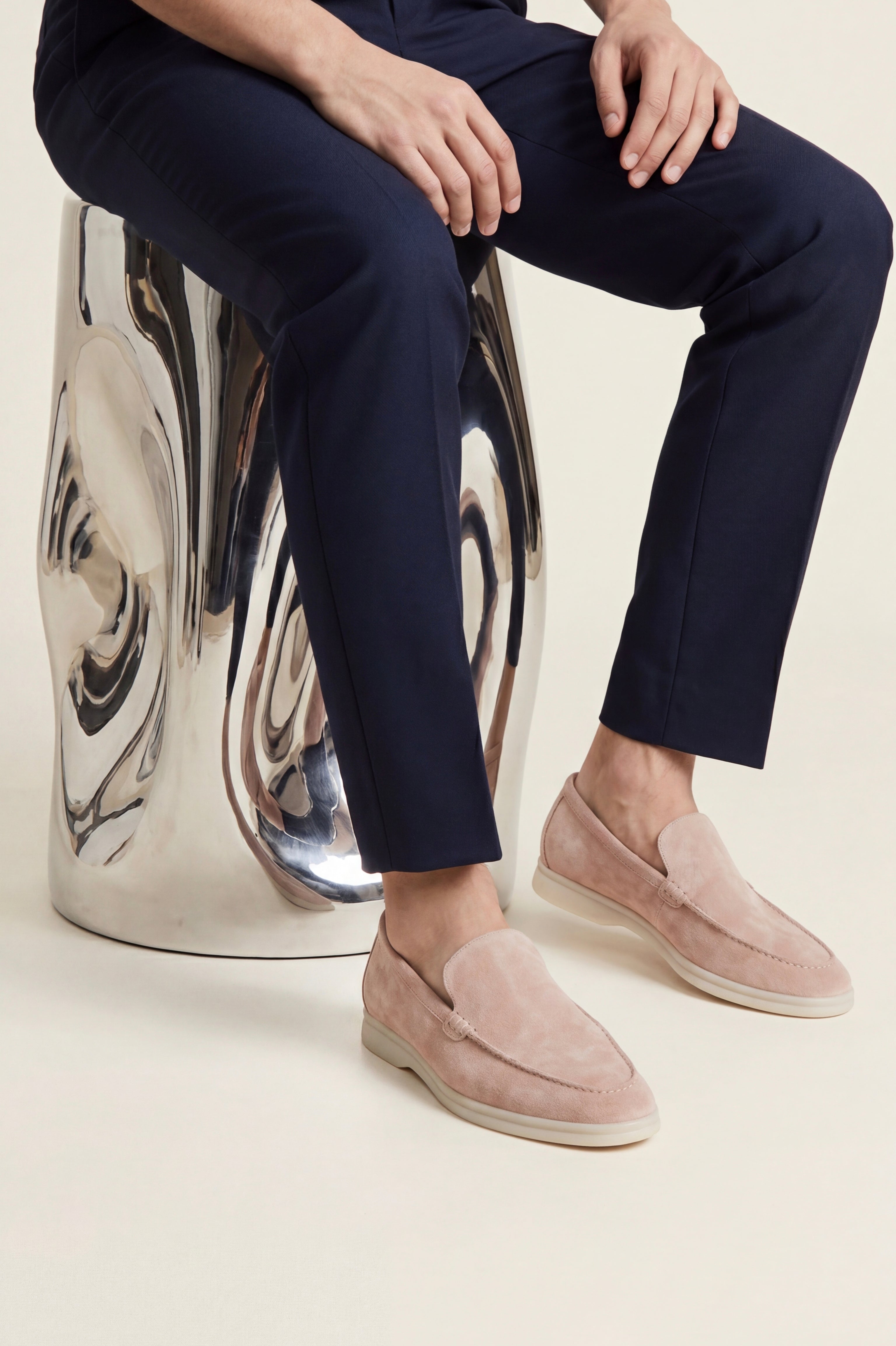 Milano Classic Loafer Suede Dusty Pink