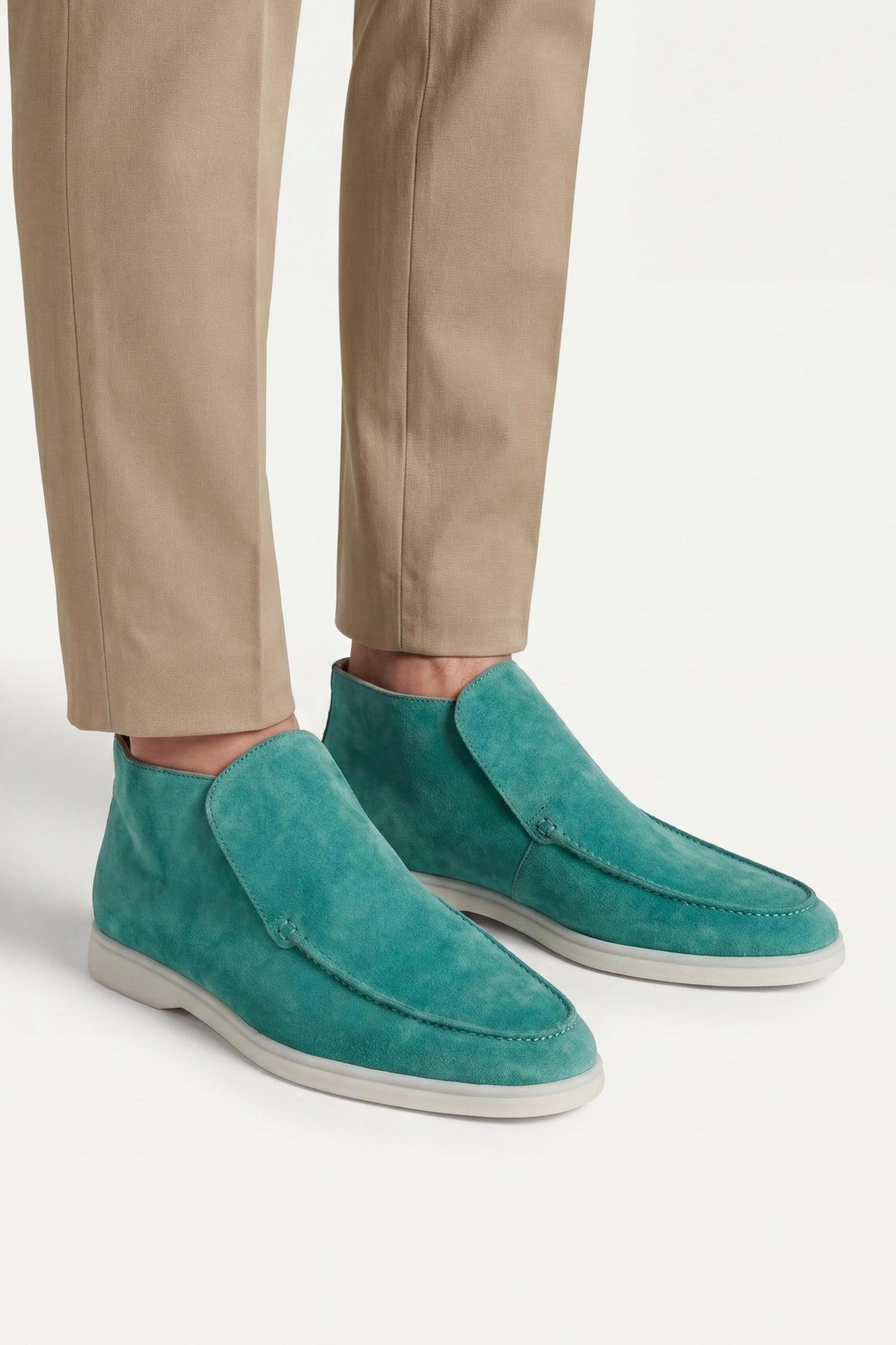 Milano City Loafer Suede Teal Green