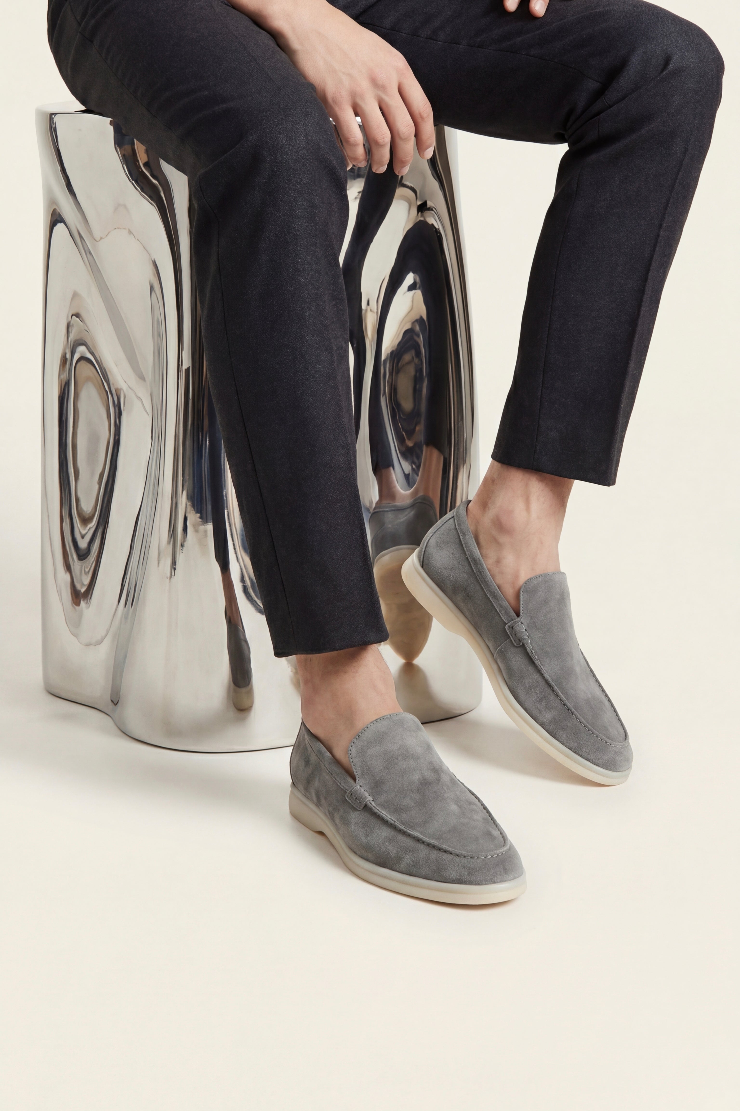 Milano Classic Loafer Suede Dark Grey