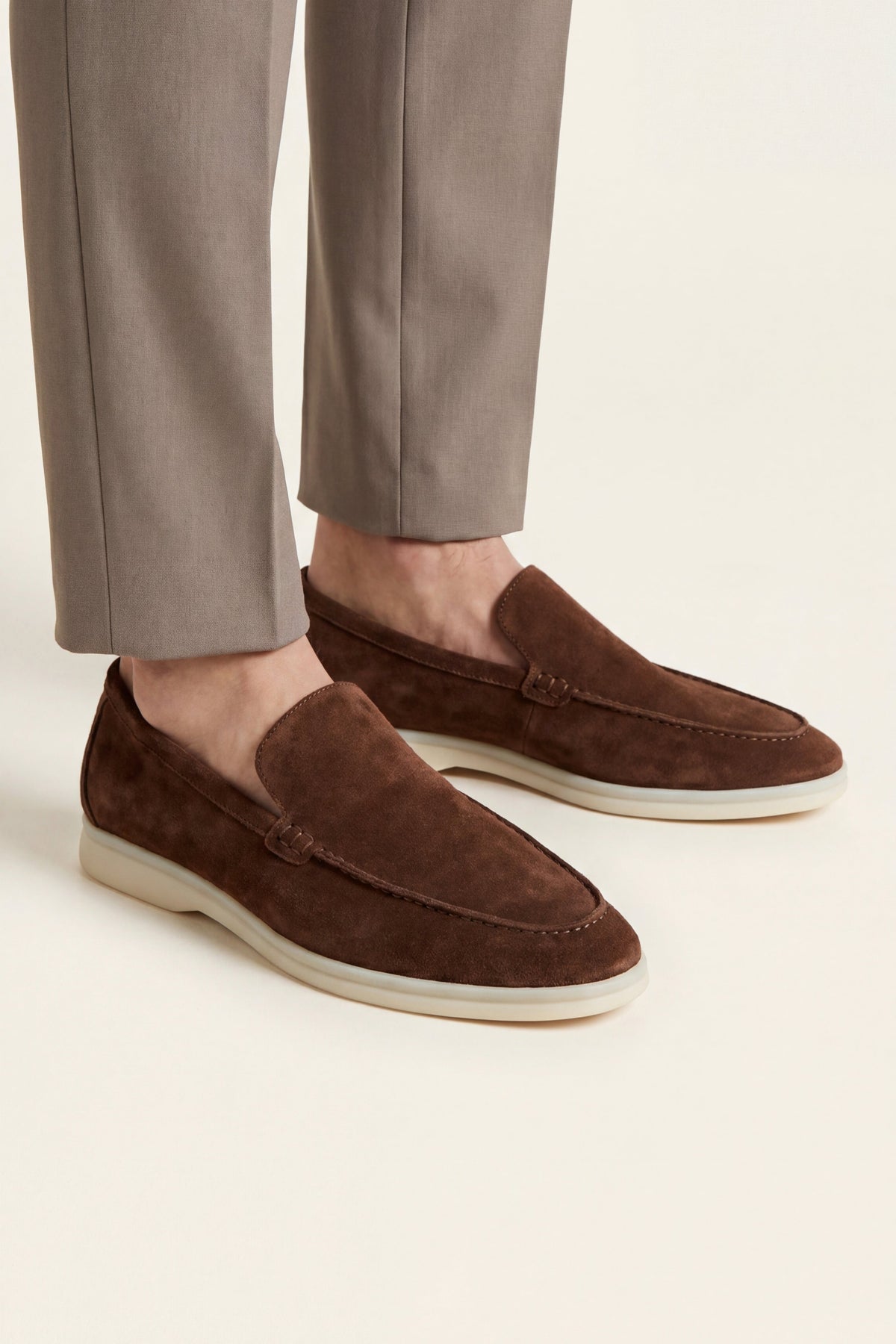 Milano Classic Loafer Suede Dark Brown