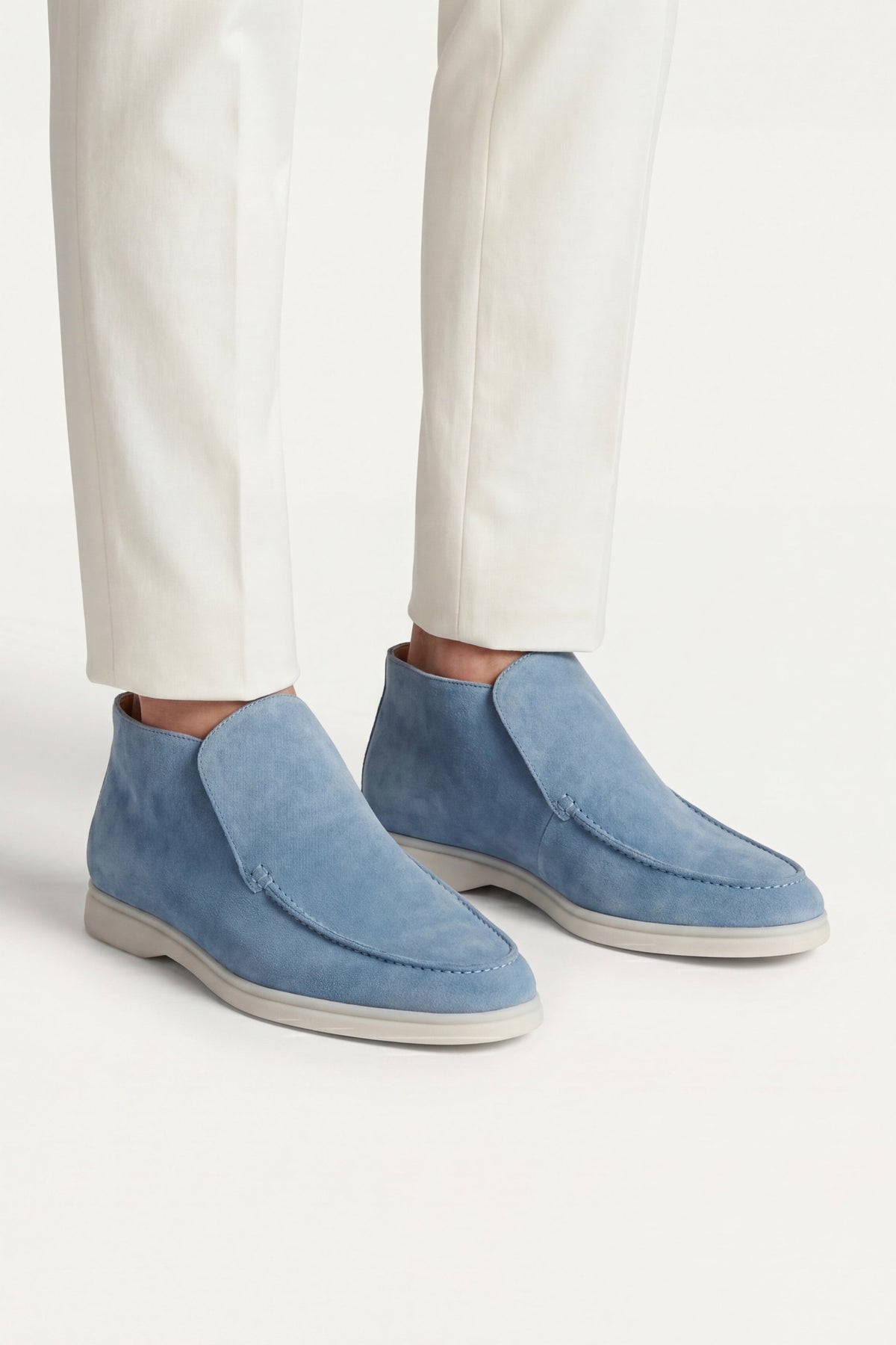 Milano City Loafer Suede Light Blue